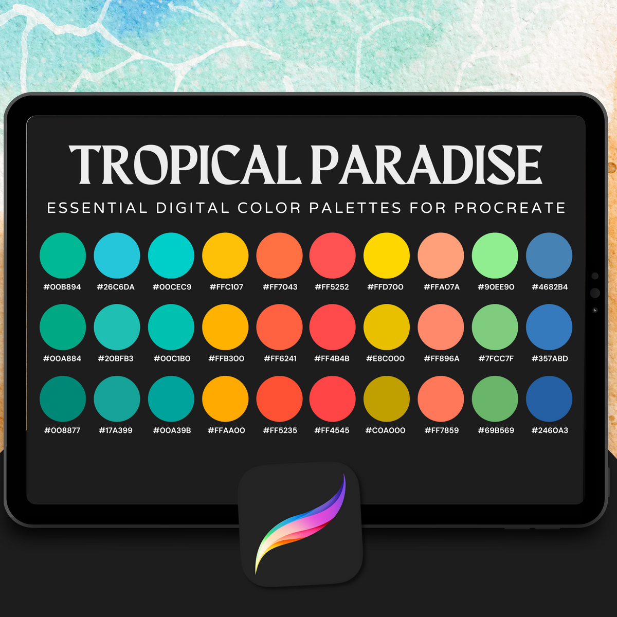Tropical Paradise Colour Palette