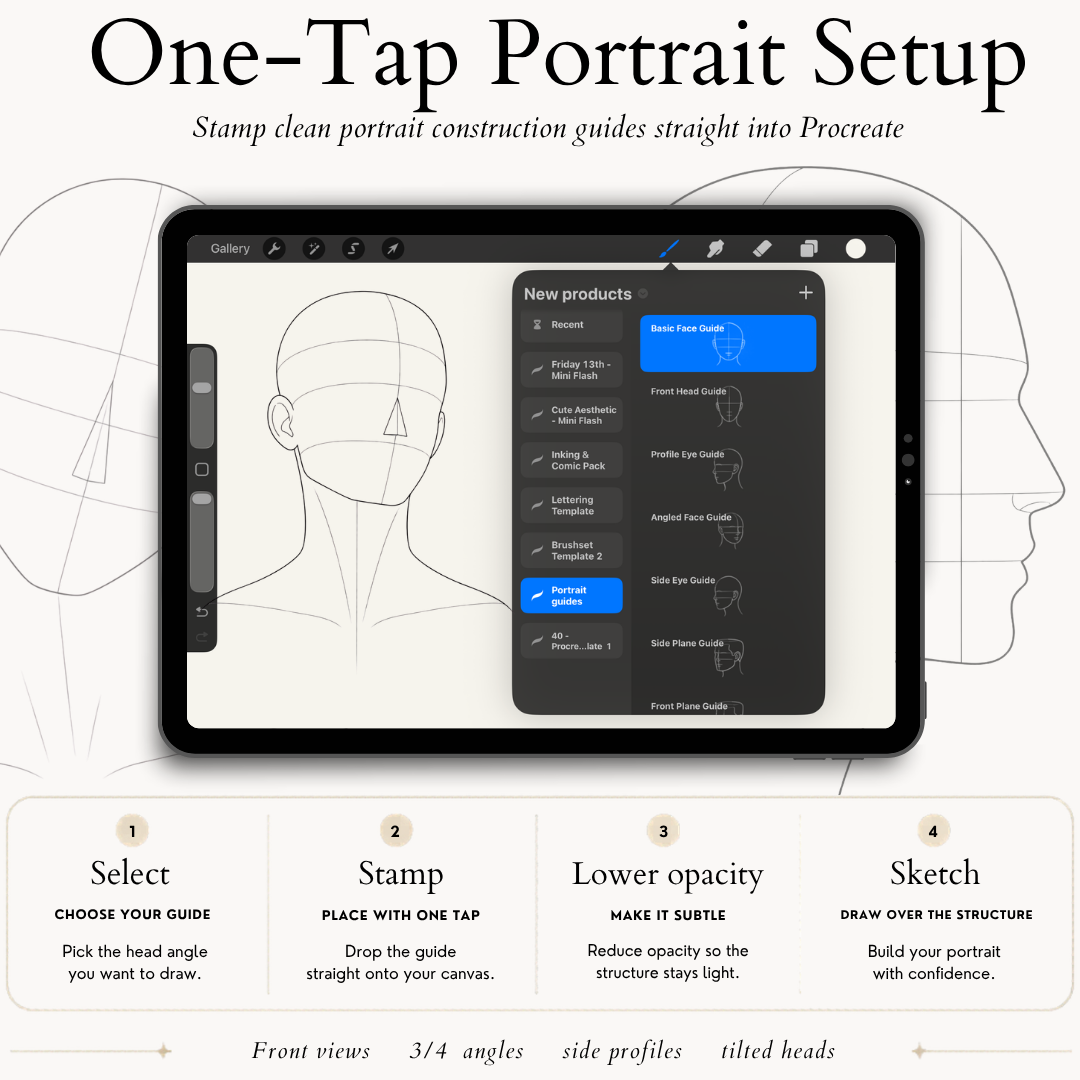 Portrait Guide Stamp Pack