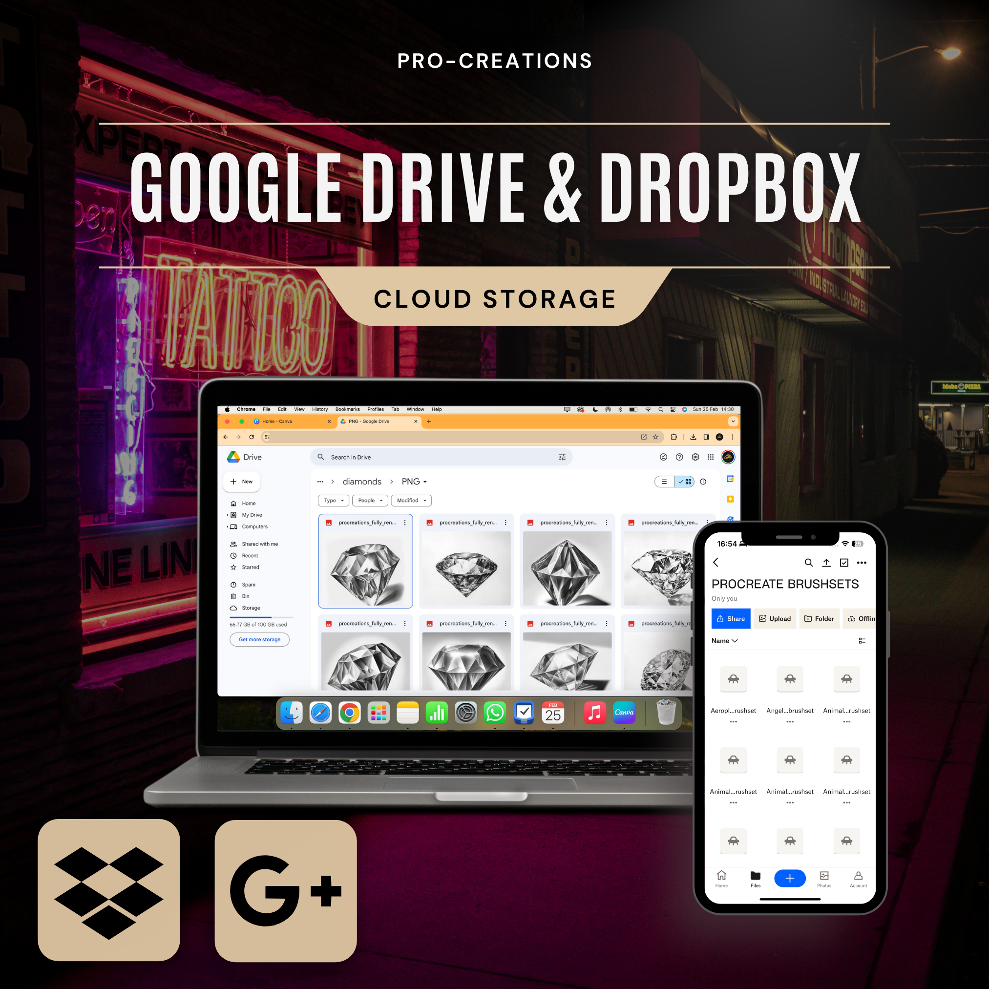 Diamonds Digital Tattoo Element Design Collection: 100 Procreate & Sketchbook Images