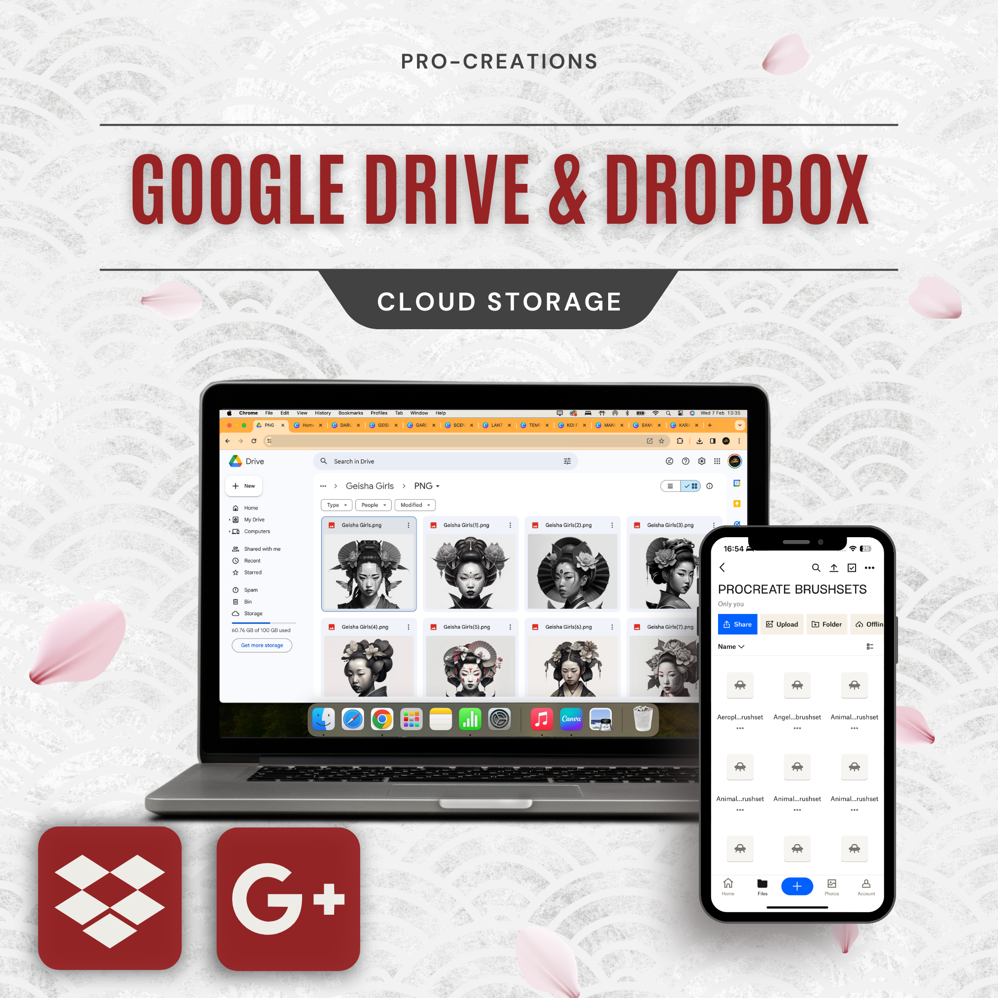 Geisha Girls Digital Reference Design Collection: 50 Procreate & Sketchbook Image