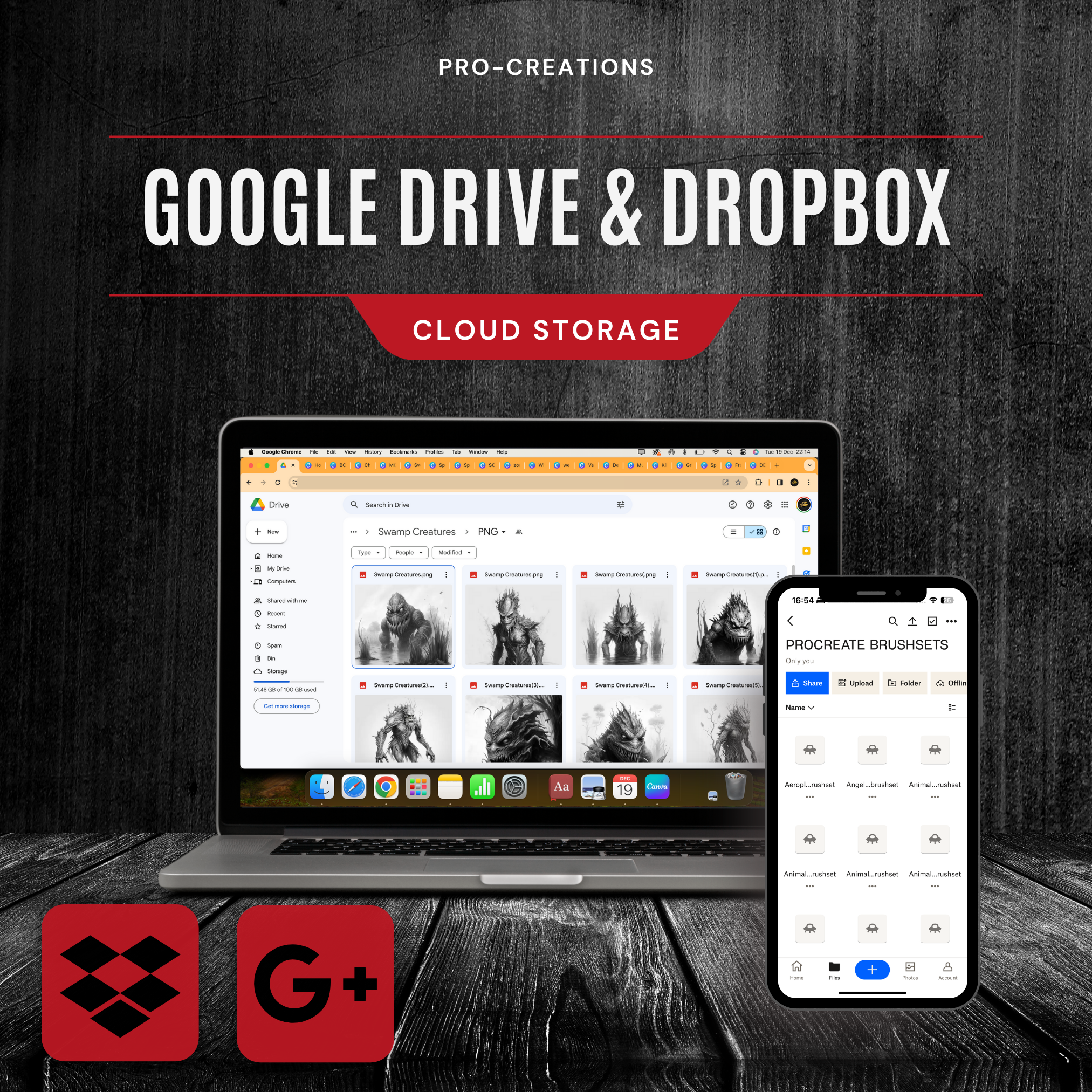 Swamp Creatures Digital Horror Design Collection: 50 Procreate & Sketchbook Images