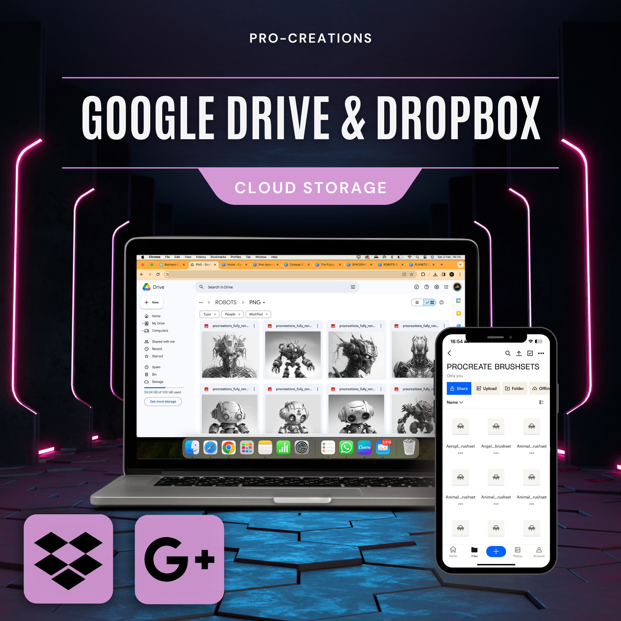 Digitale Sci-Fi-Designsammlung „Roboter“: 100 Procreate- und Skizzenbuchbilder