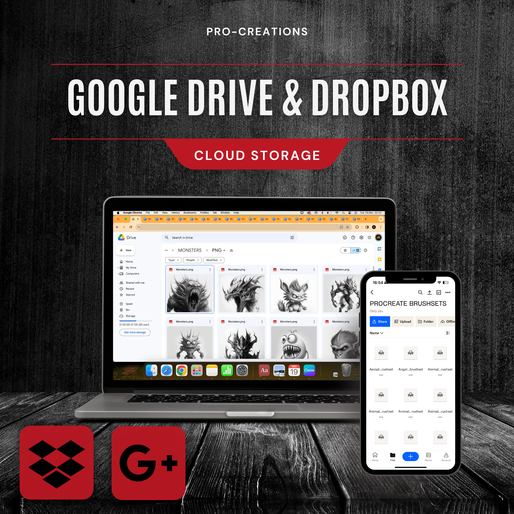 Monsters Digital Horror Design Collection: 50 Procreate & Sketchbook Images