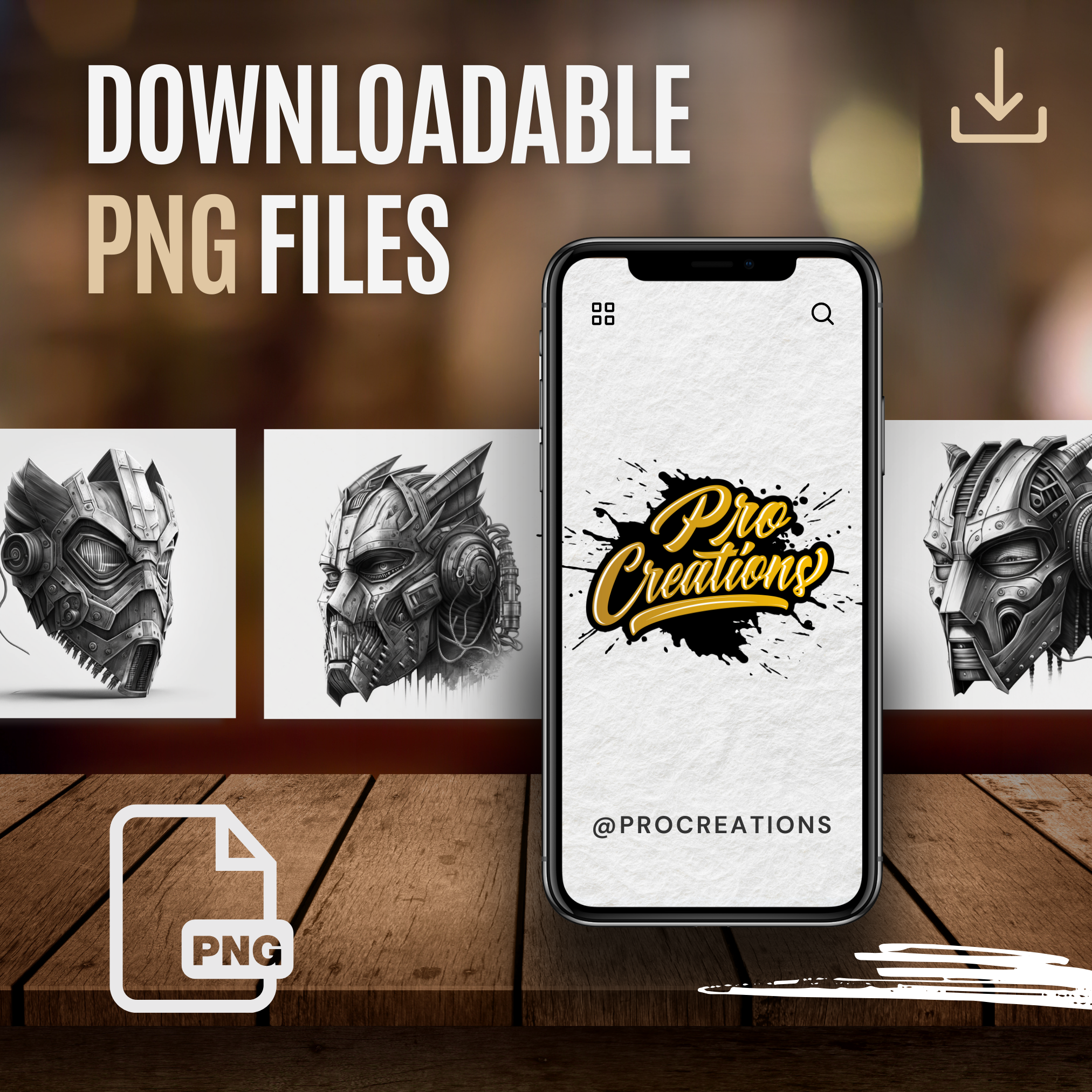 Cyberpunk Masks Digital Reference Design Collection: 50 Procreate & Sketchbook Images