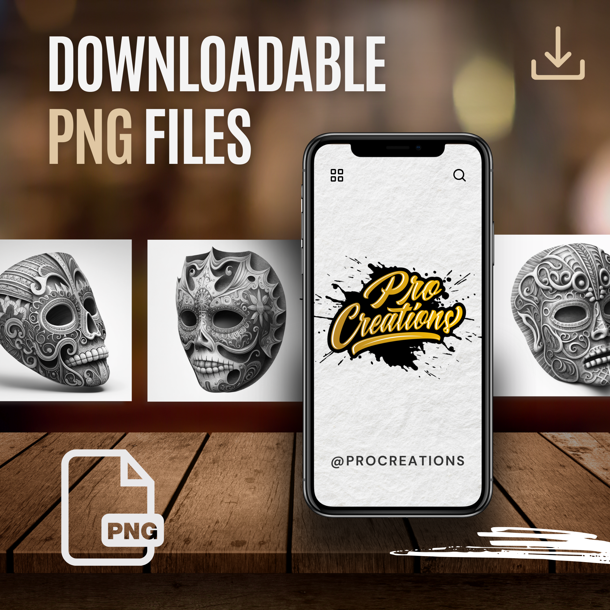 Day of the Dead Masks Digital Reference Design Collection: 50 Procreate & Sketchbook Images