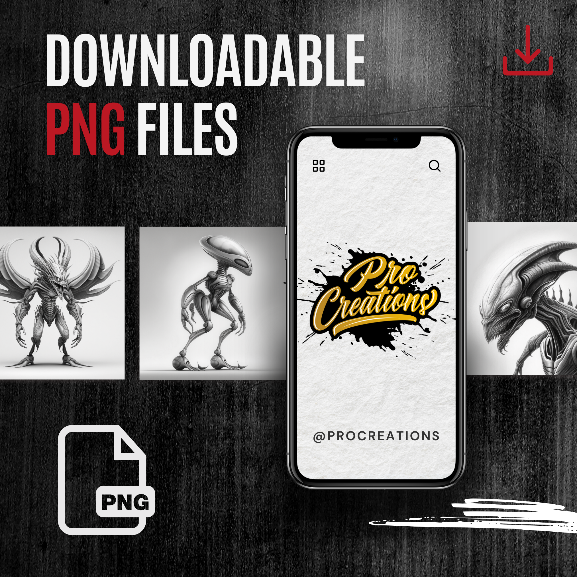 Space Aliens Digital Sci-Fi Design Collection: 50 Procreate & Sketchbook Images