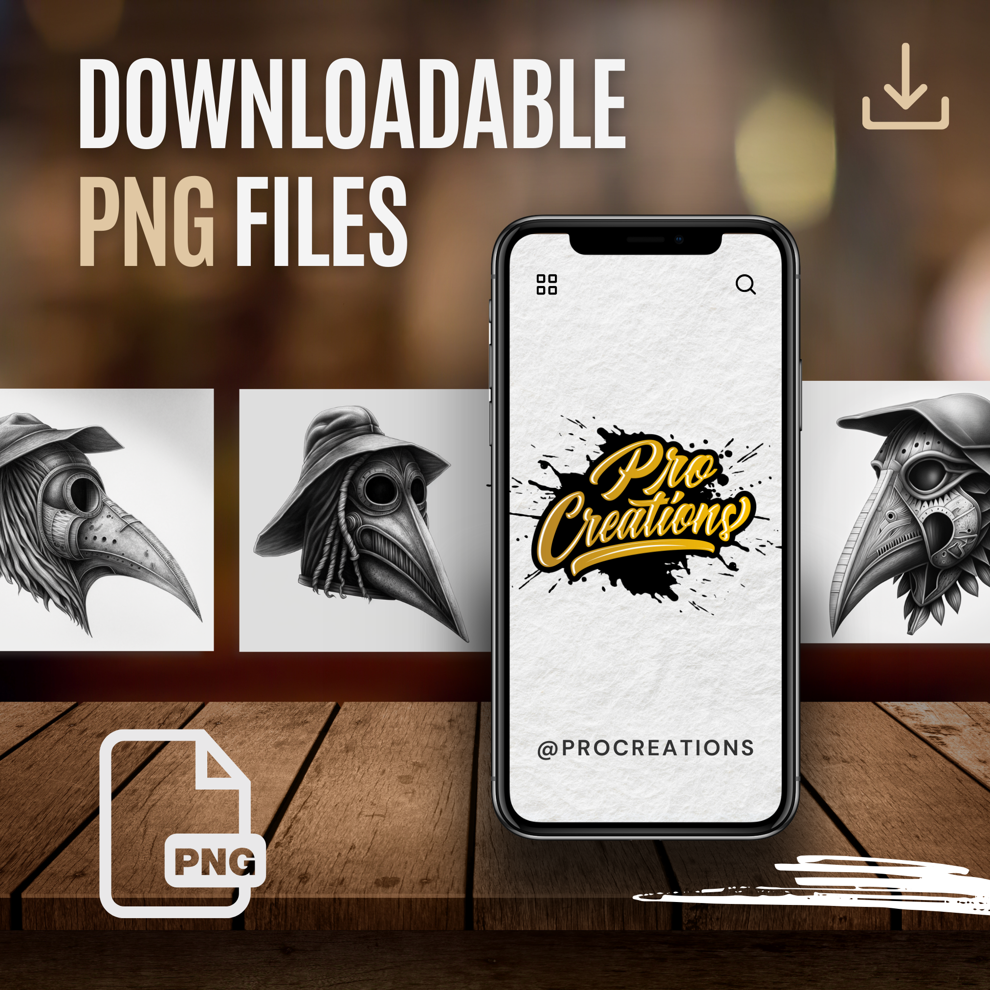 Plague Doctor Masks Digital Reference Design Collection: 50 Procreate & Sketchbook Images