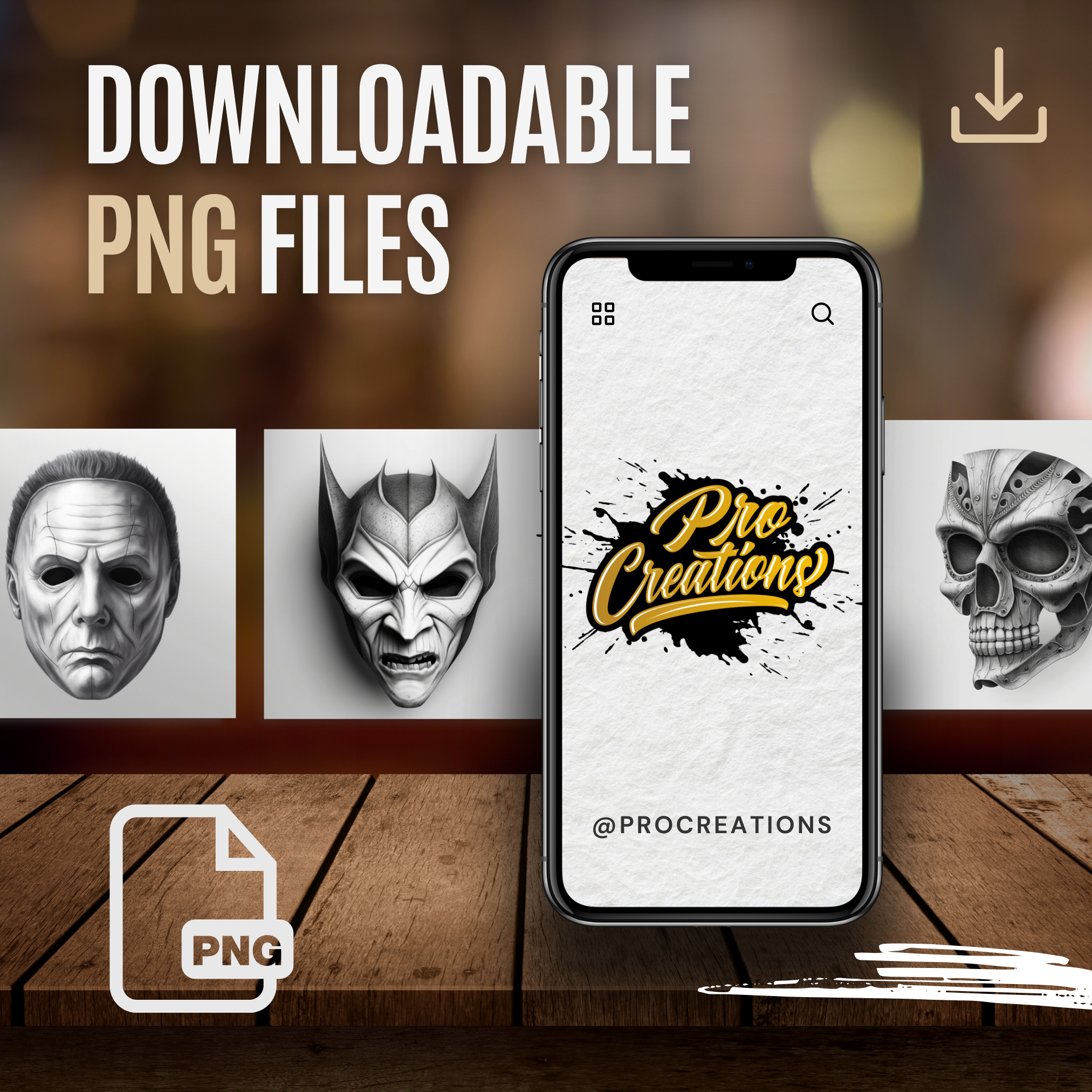 Halloween Masks Digital Reference Design Collection: 50 Procreate & Sketchbook Images