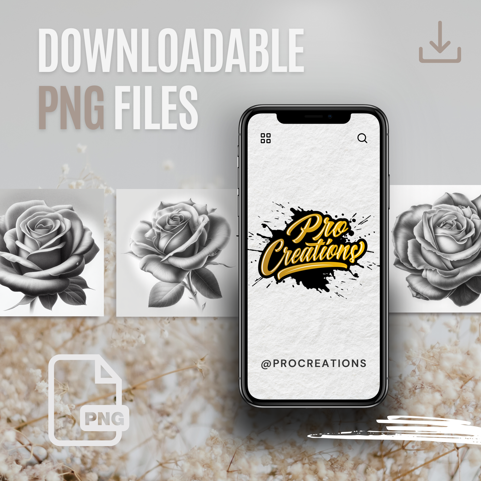Roses Digital Design Collection: 50 Procreate & Sketchbook Images