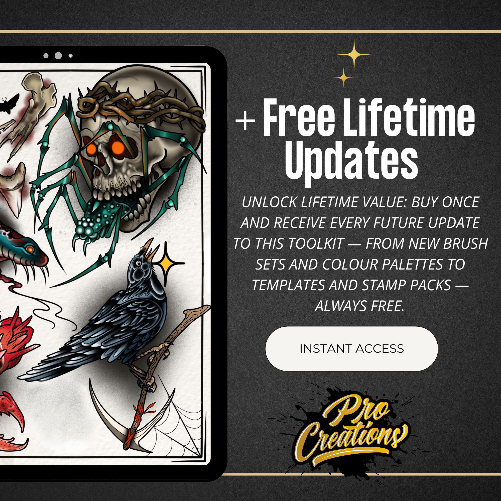 The Ultimate Procreate Tattoo Design System