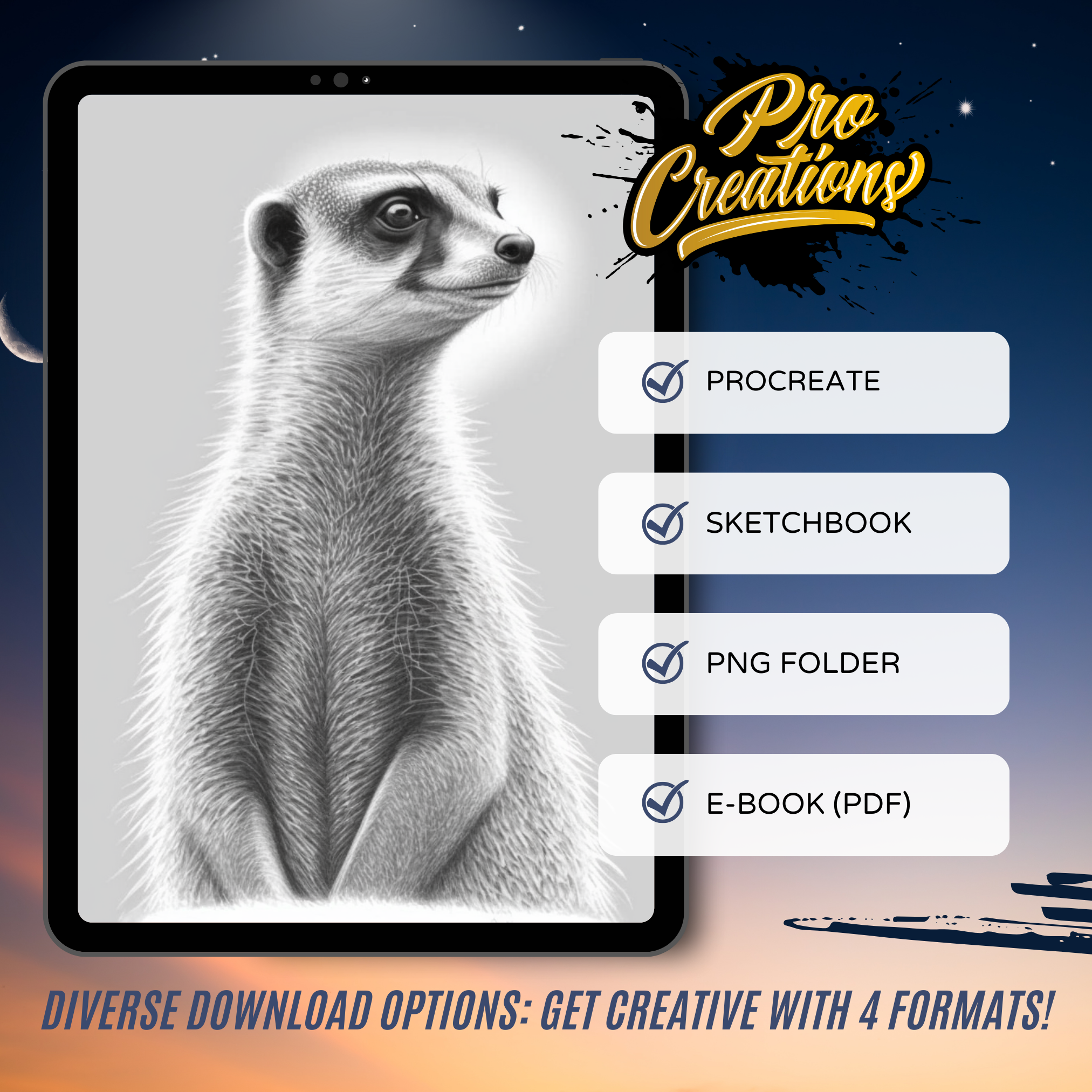 Greek Gods Digital Design Collection: 50 Procreate & Sketchbook Images