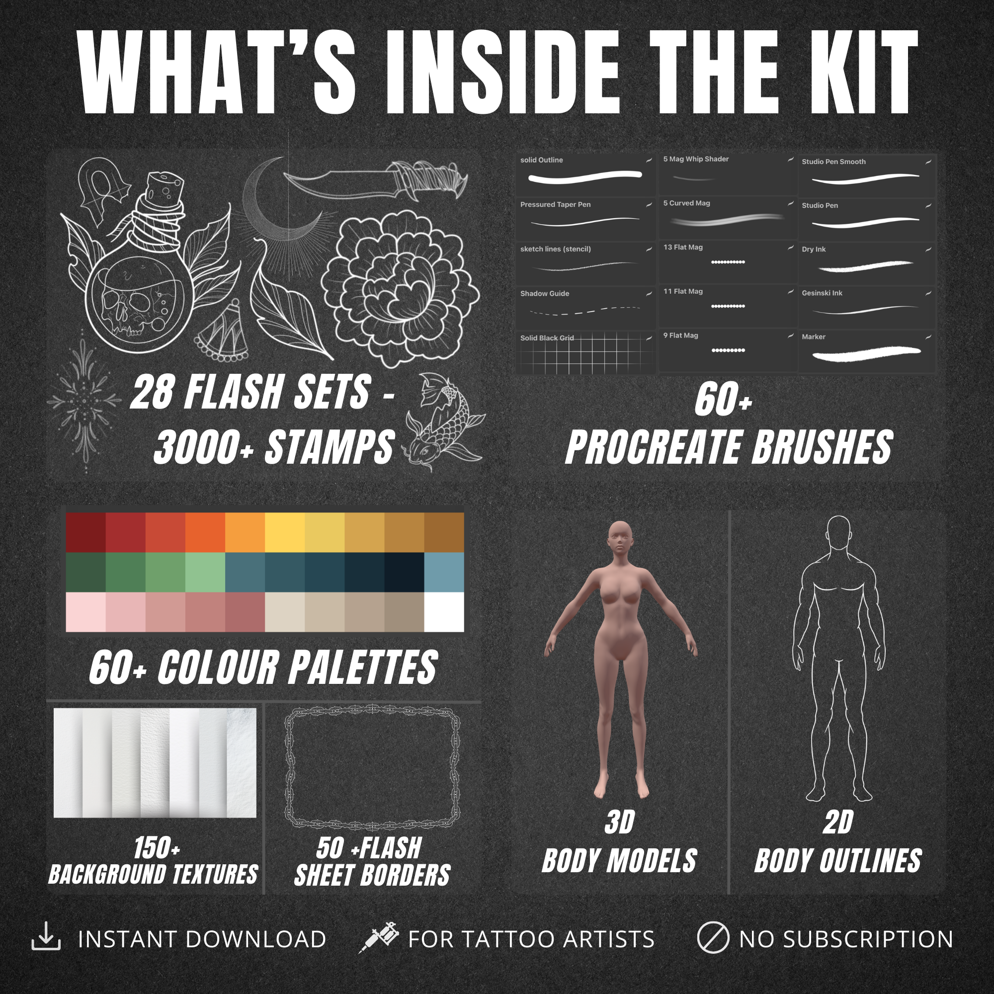 The Ultimate Procreate Tattoo Design System