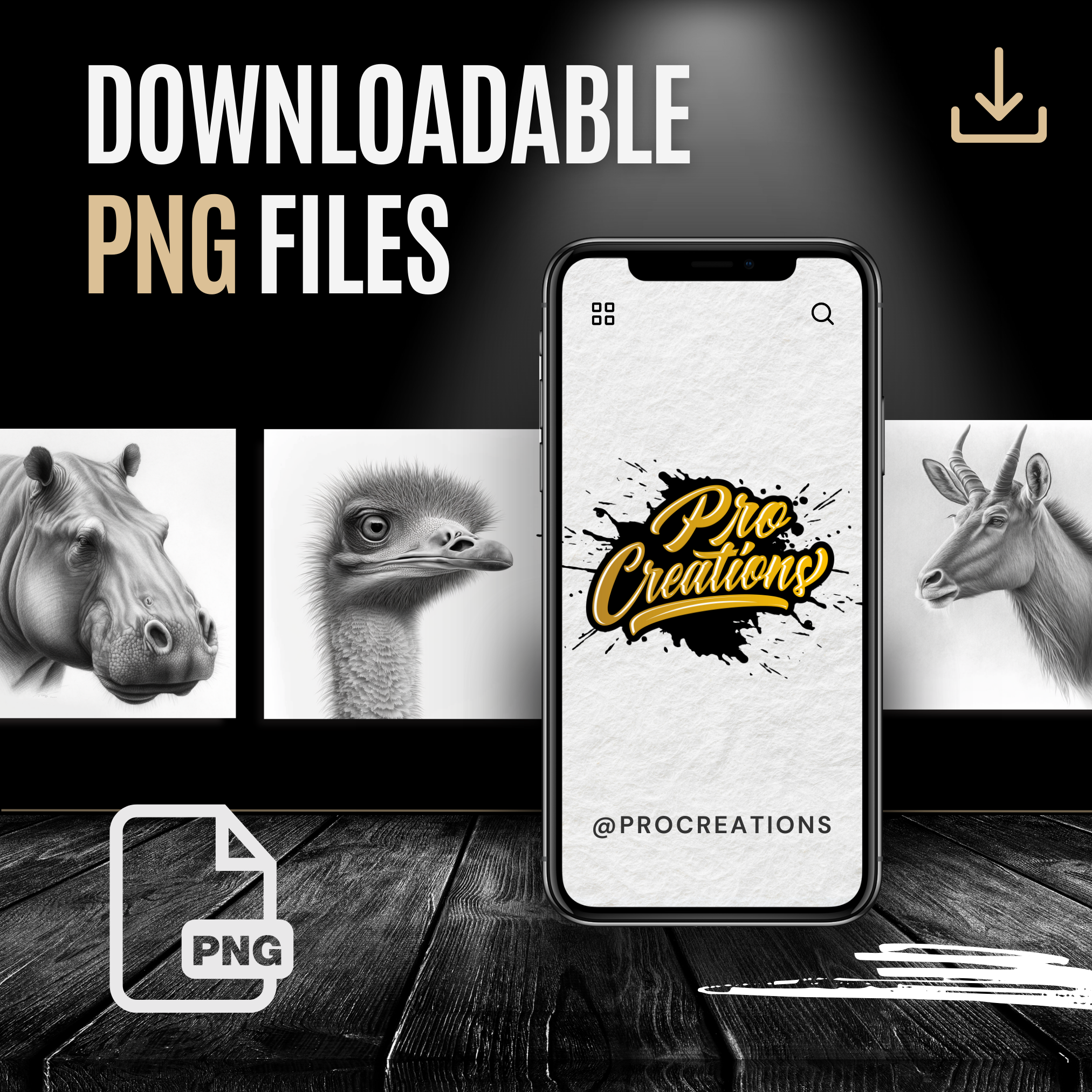 Safari Animals Digital Reference Design Collection: 100 Procreate & Sketchbook Images