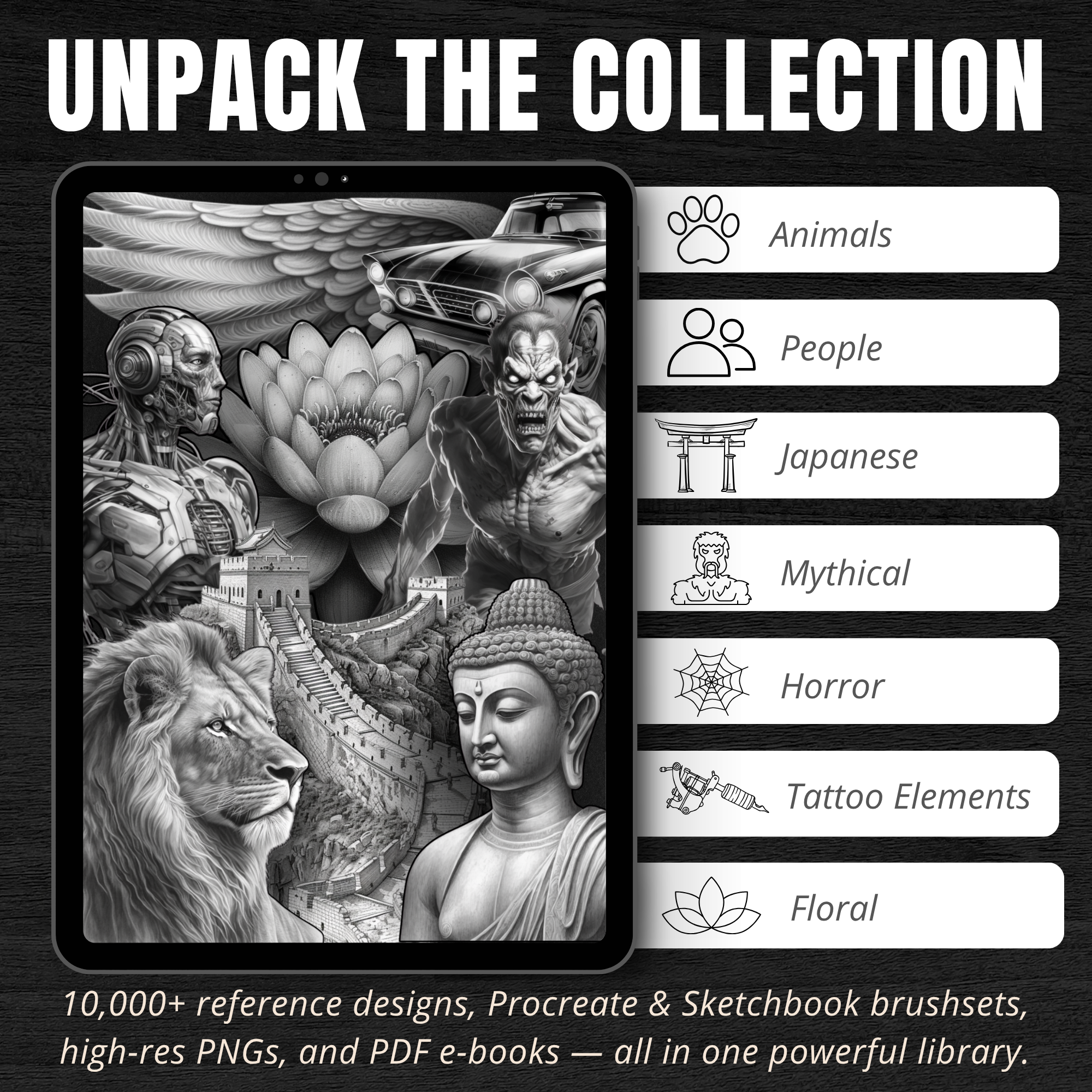 The Complete Reference Collection – 10,000+ Digital Tattoo Design References