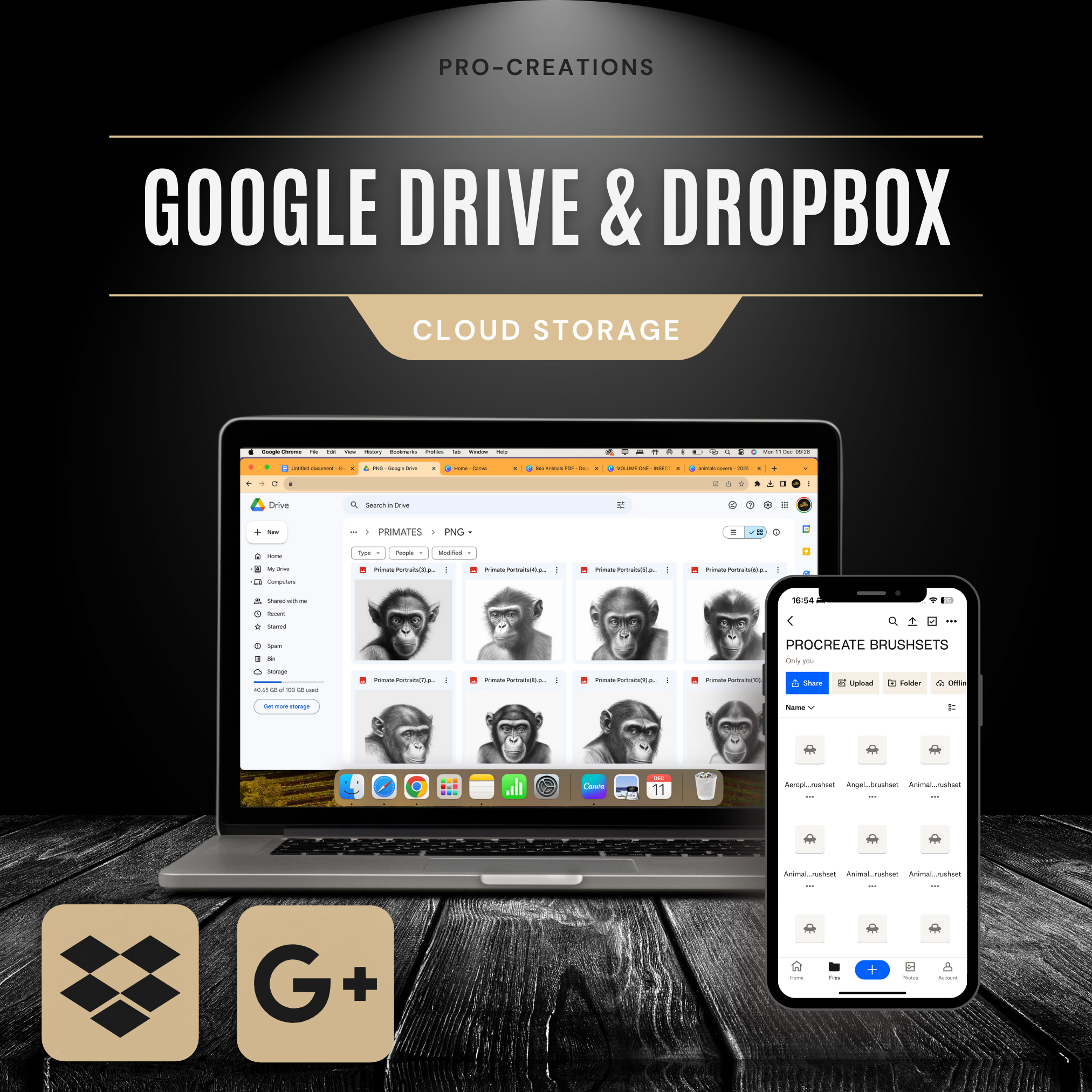 Primates Digital Reference Design Collection: 100 Procreate & Sketchbook Images