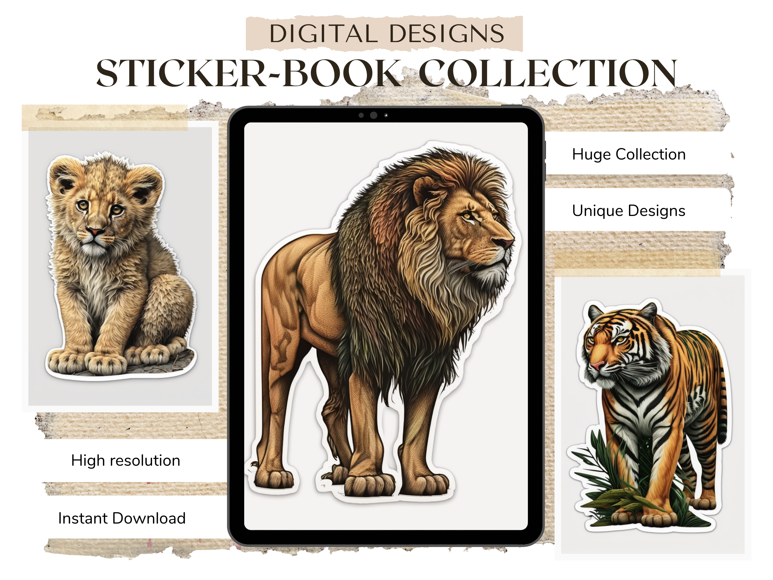 Haustier Katzen Digital herunterladbare Aufkleber-Designs | PDF-Referenzdesigns für Tattoos