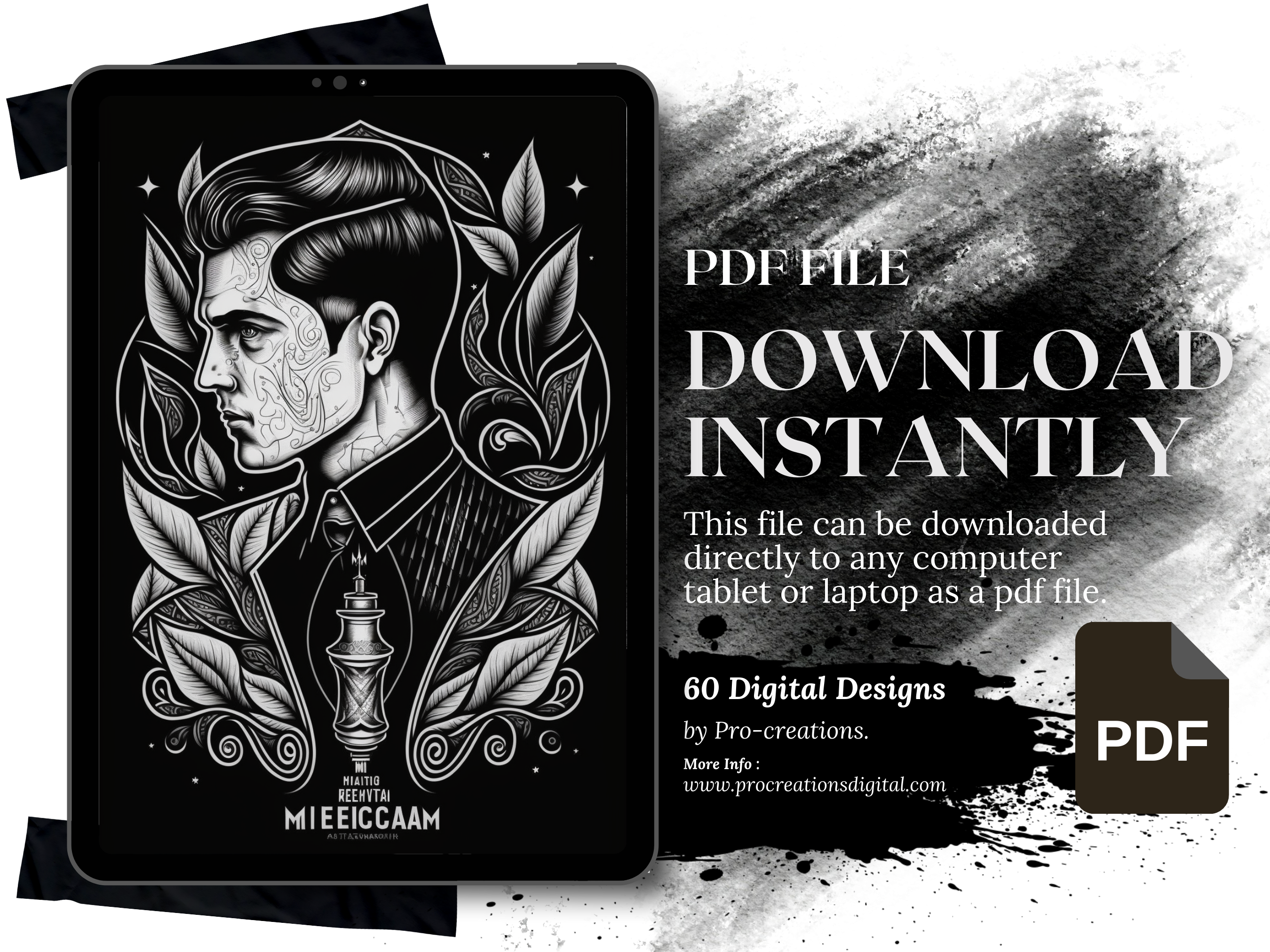 Tarot Cards Blackwork Tattoo Designs | PDF Reference Designs for Tattoos