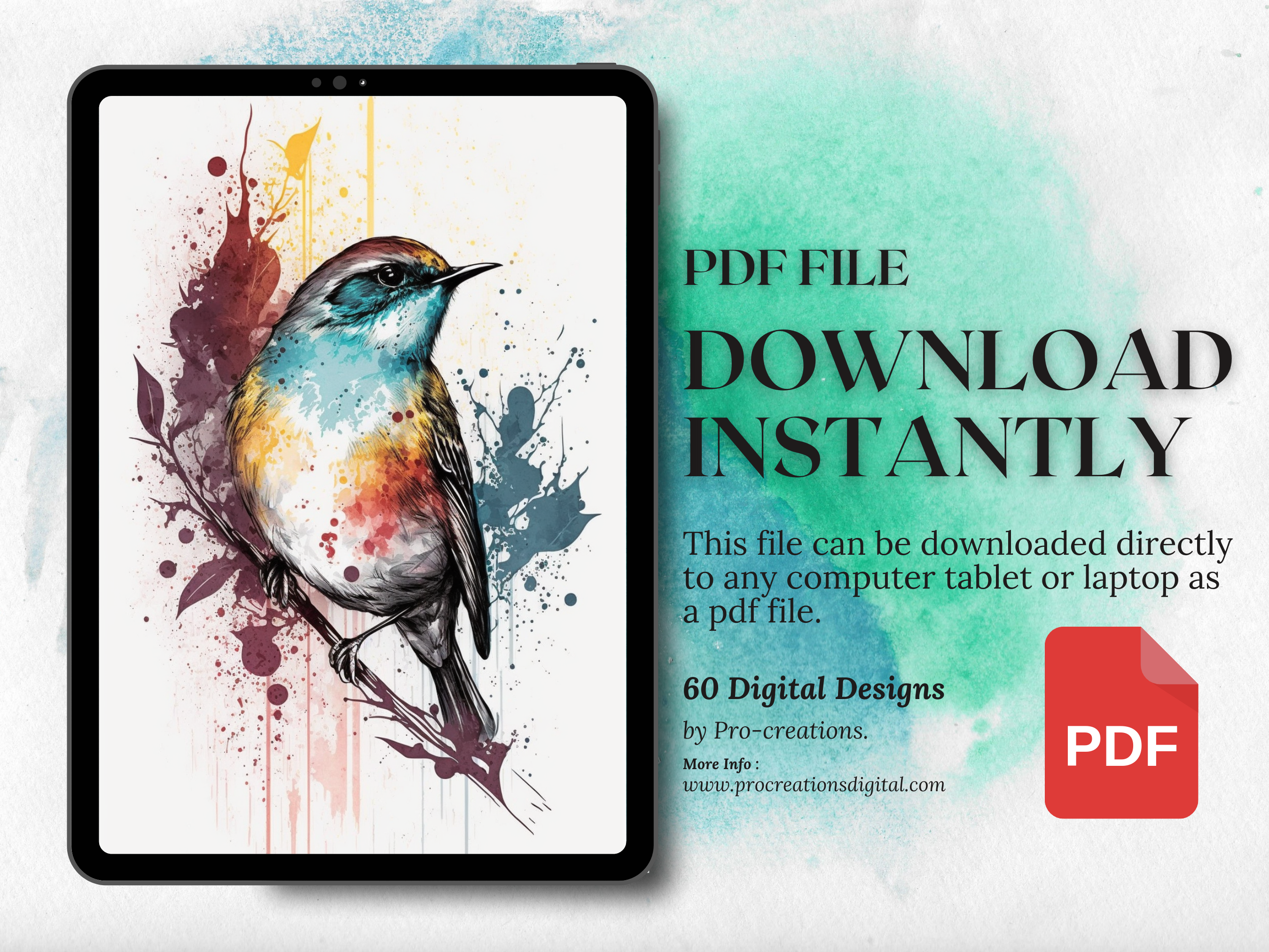 Little birds Watercolour Tattoo Designs | PDF Reference Designs for Tattoos