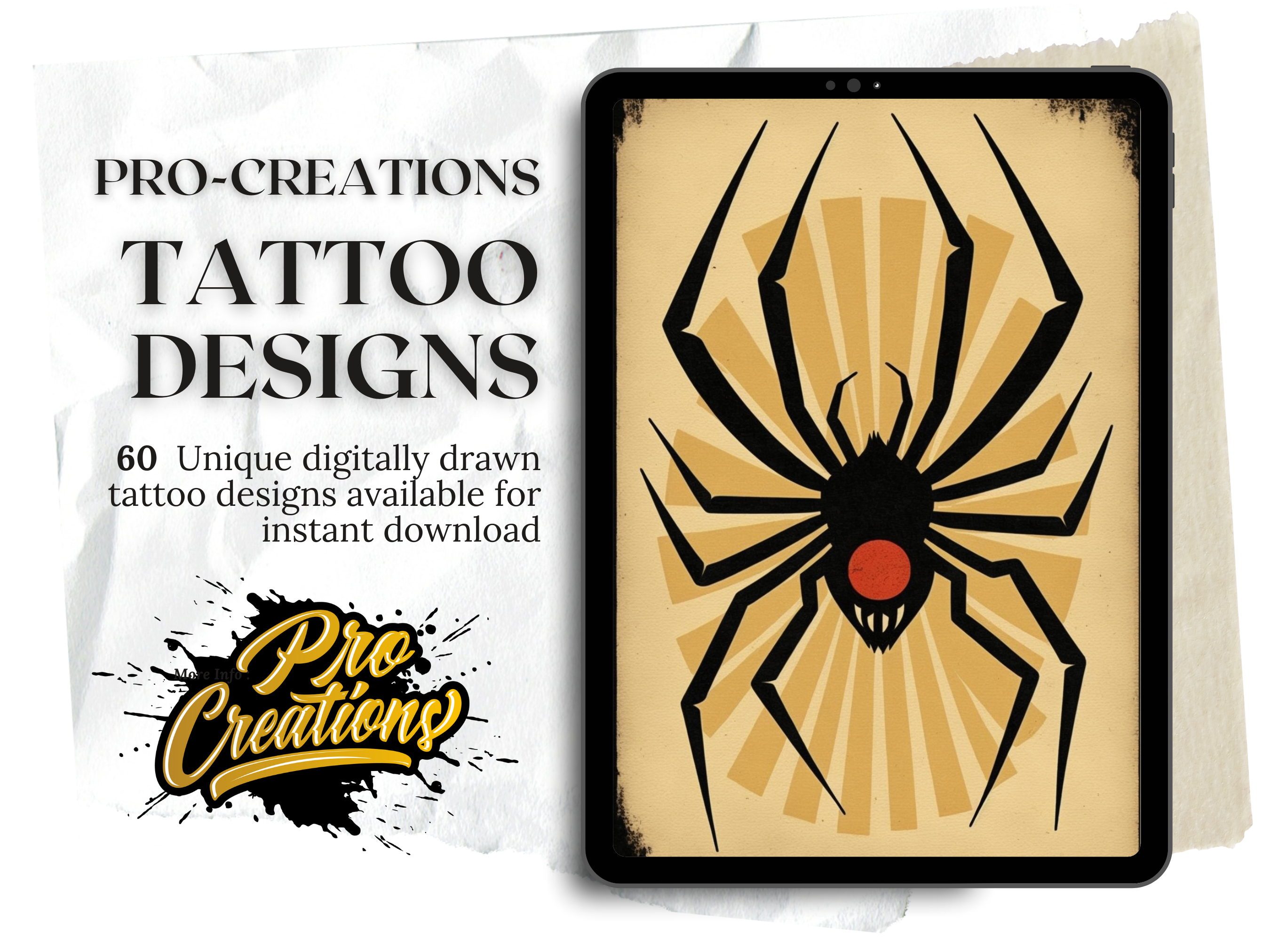 Spiders Traditional Tattoo Designs | PDF Reference Designs for Tattoos