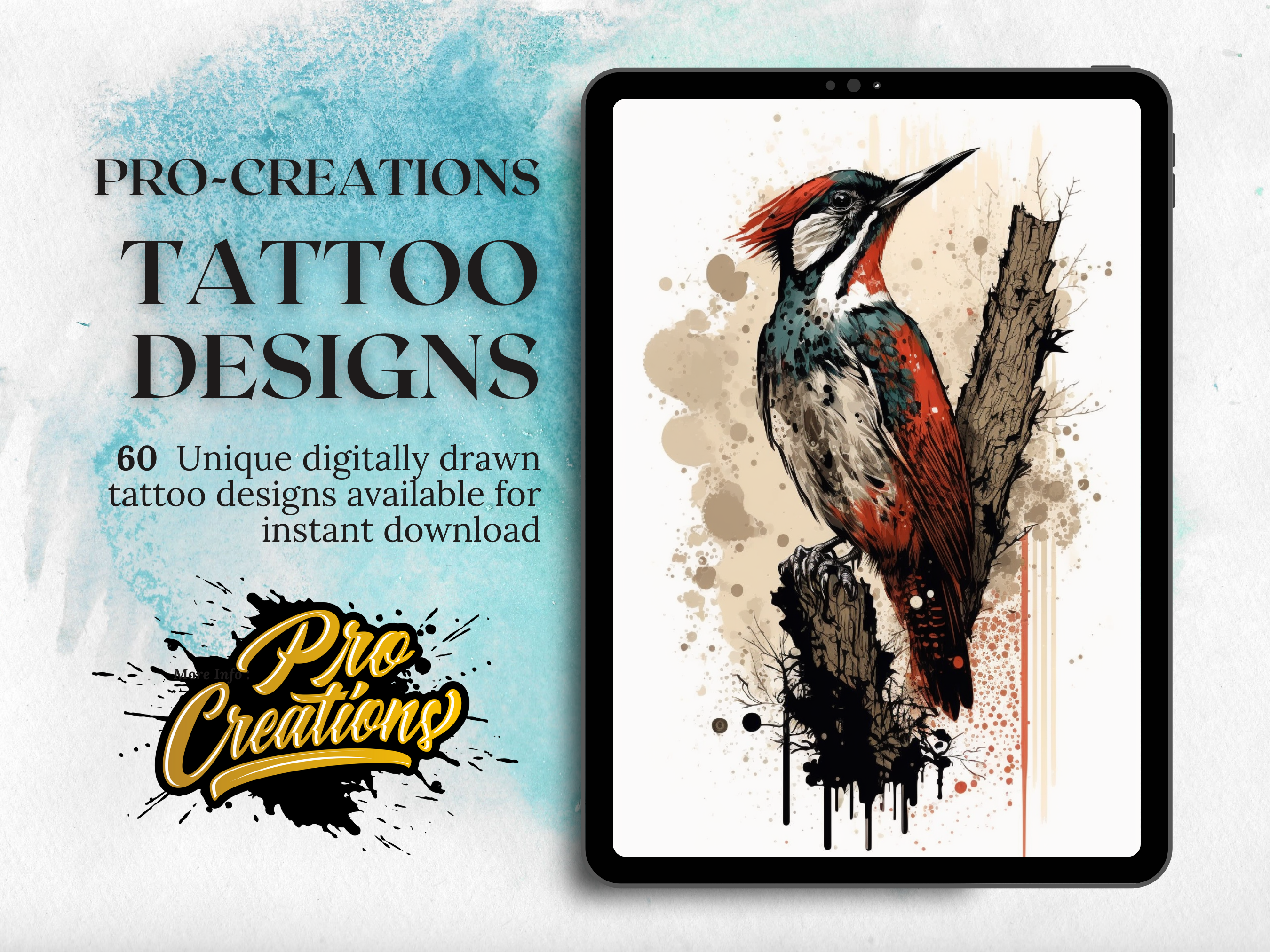 Little birds Watercolour Tattoo Designs | PDF Reference Designs for Tattoos
