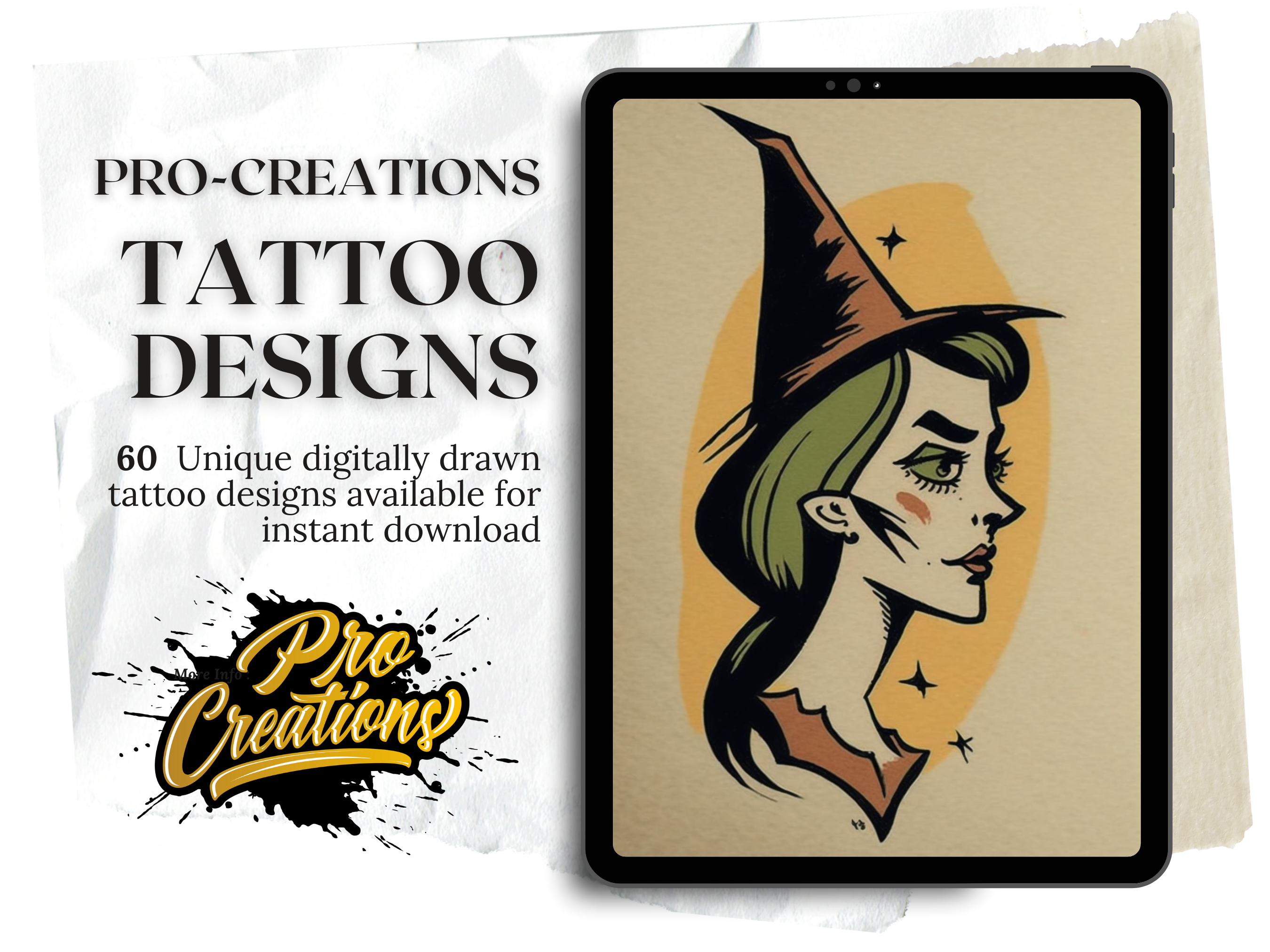 Halloween Traditional Tattoo Designs | PDF Reference Designs for Tattoos