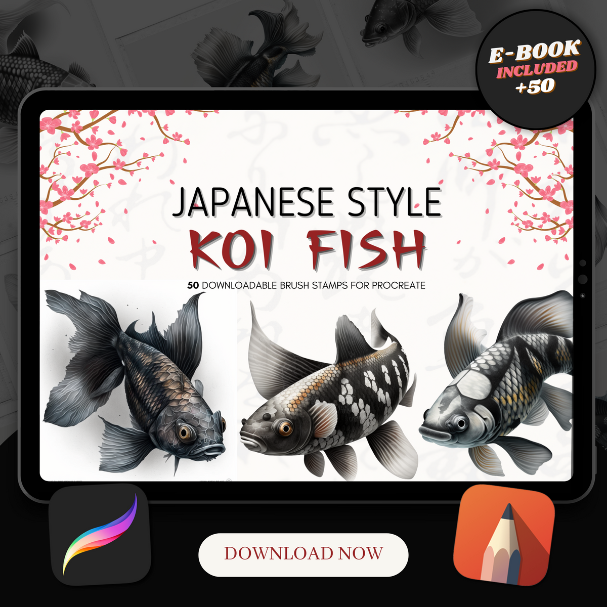Fish File Ref Koi Fish Tattoo Reference Pack