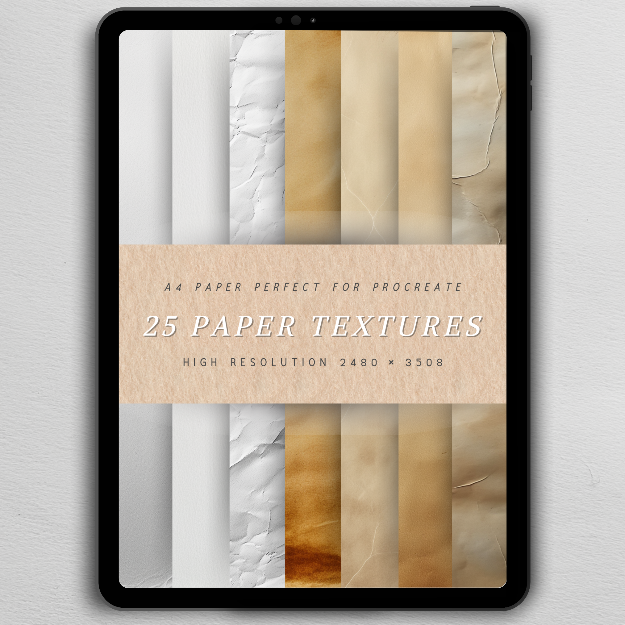 Paper Textures Pack – 25 High-Quality Backgrounds for Digital Art