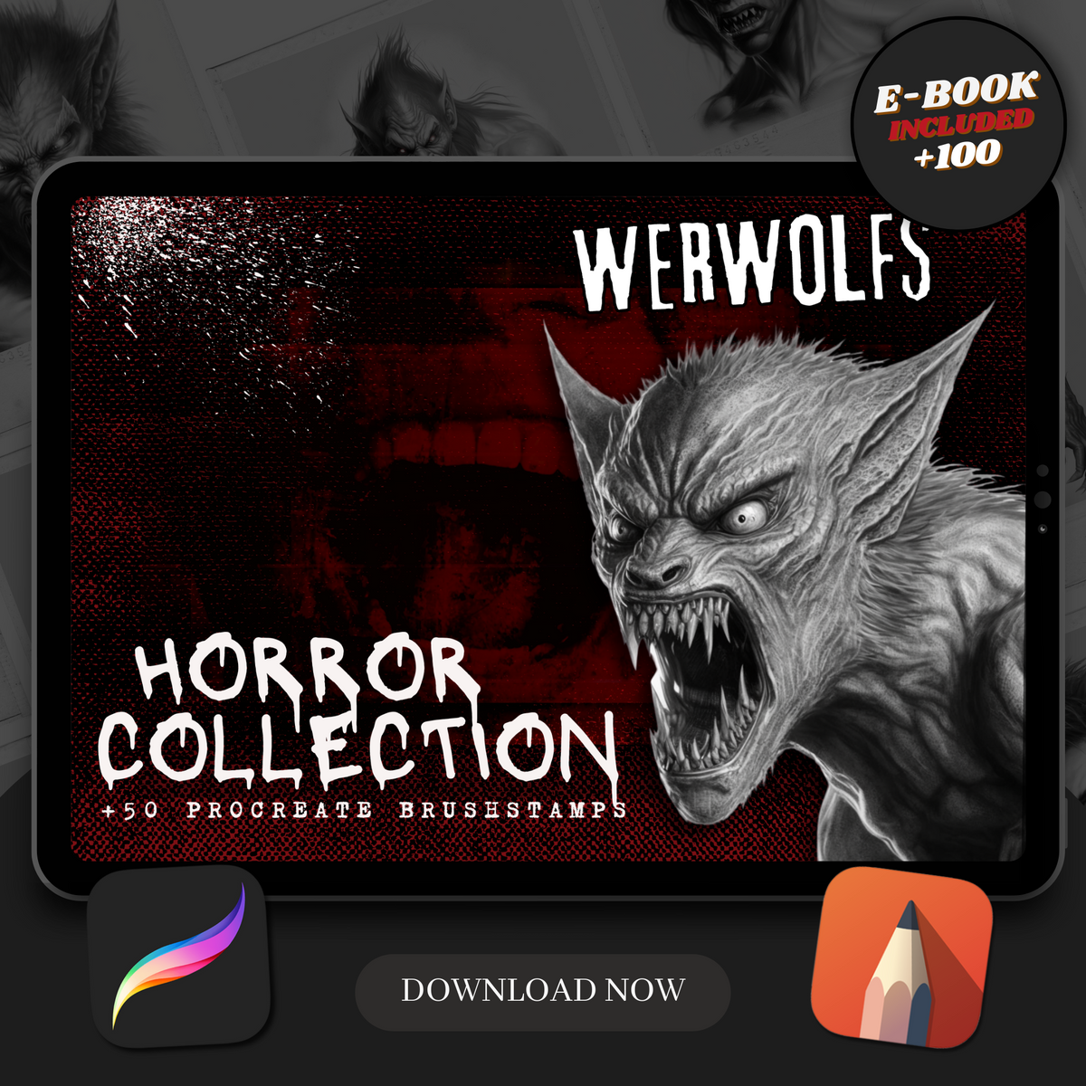 Werewolf Tattoo Reference Pack