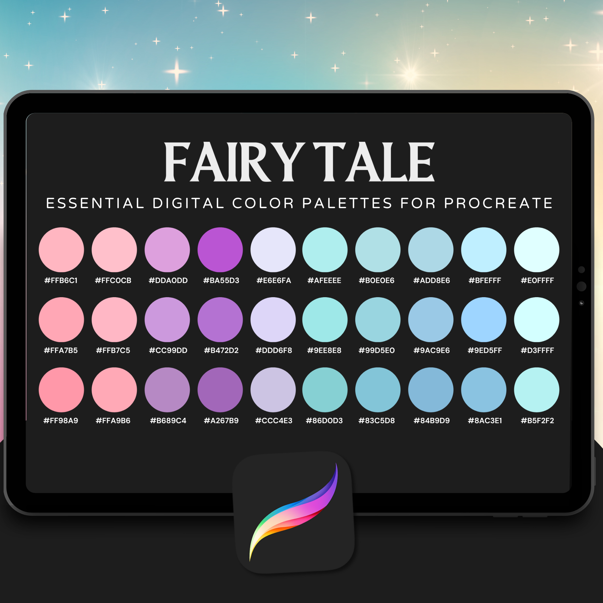 Fairy Tale Color Palette for Procreate