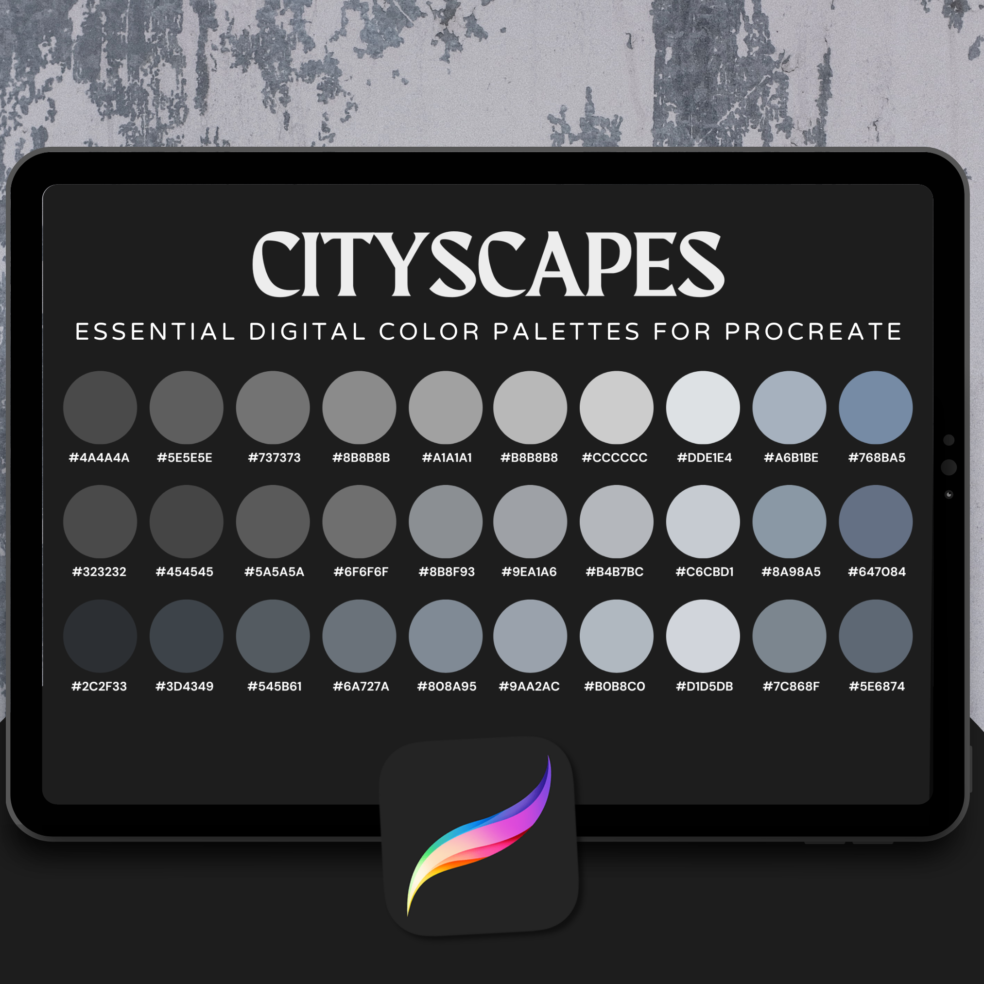 Cityscapes Color Palette for Procreate