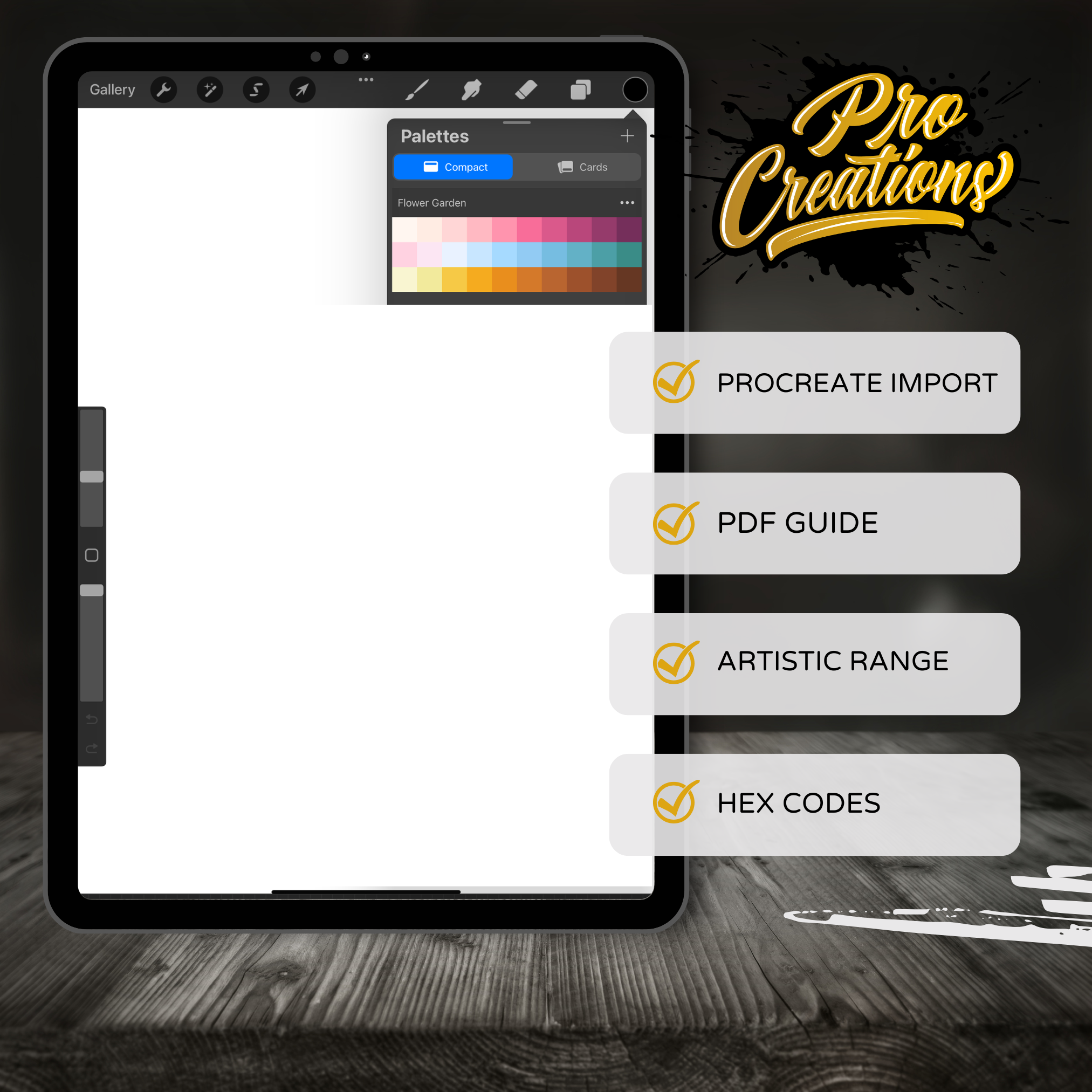 Flower Garden Color Palette for Procreate – Blooming Floral Tones + Hex Chart