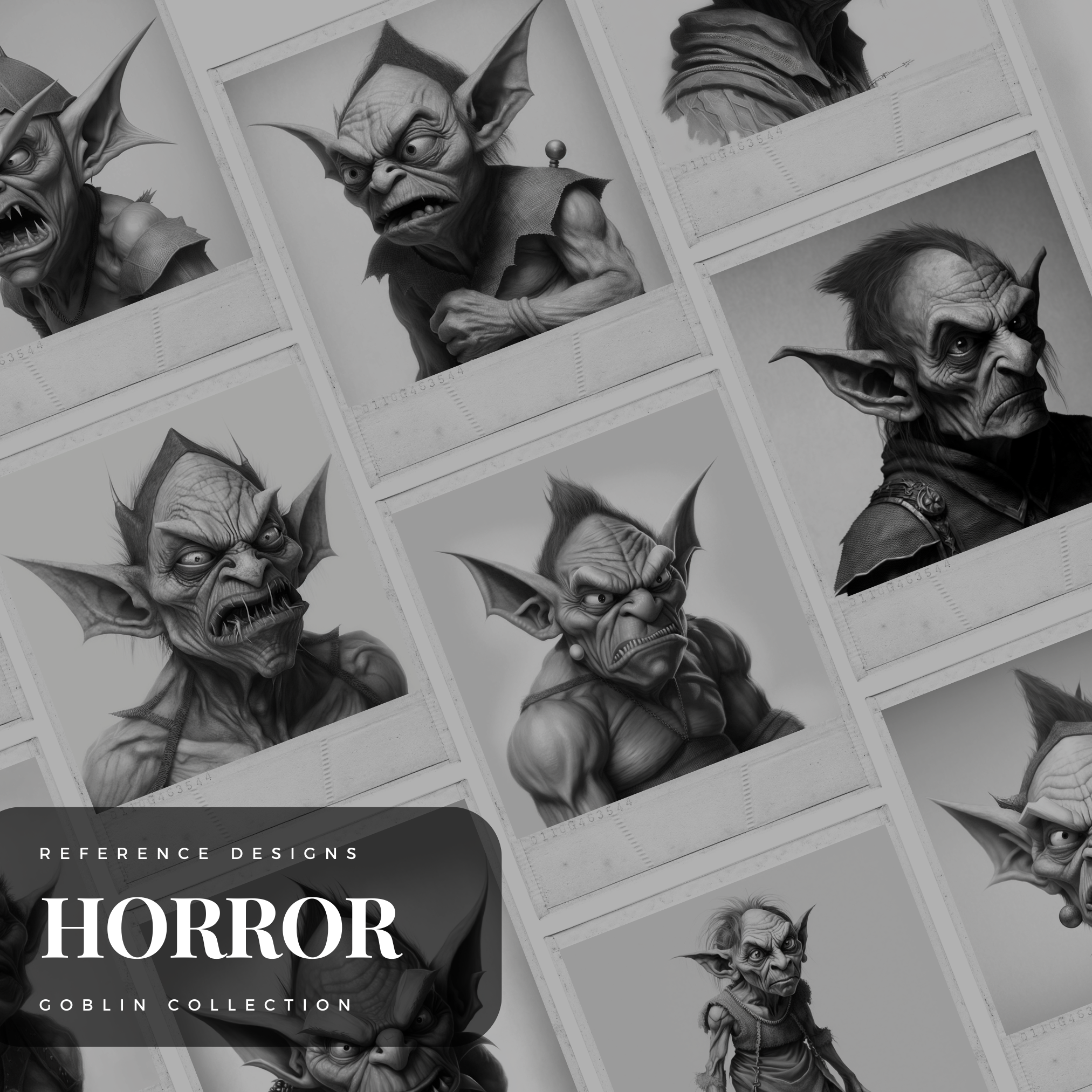 Goblins Digital Horror Design Collection: 50 Procreate & Sketchbook Images