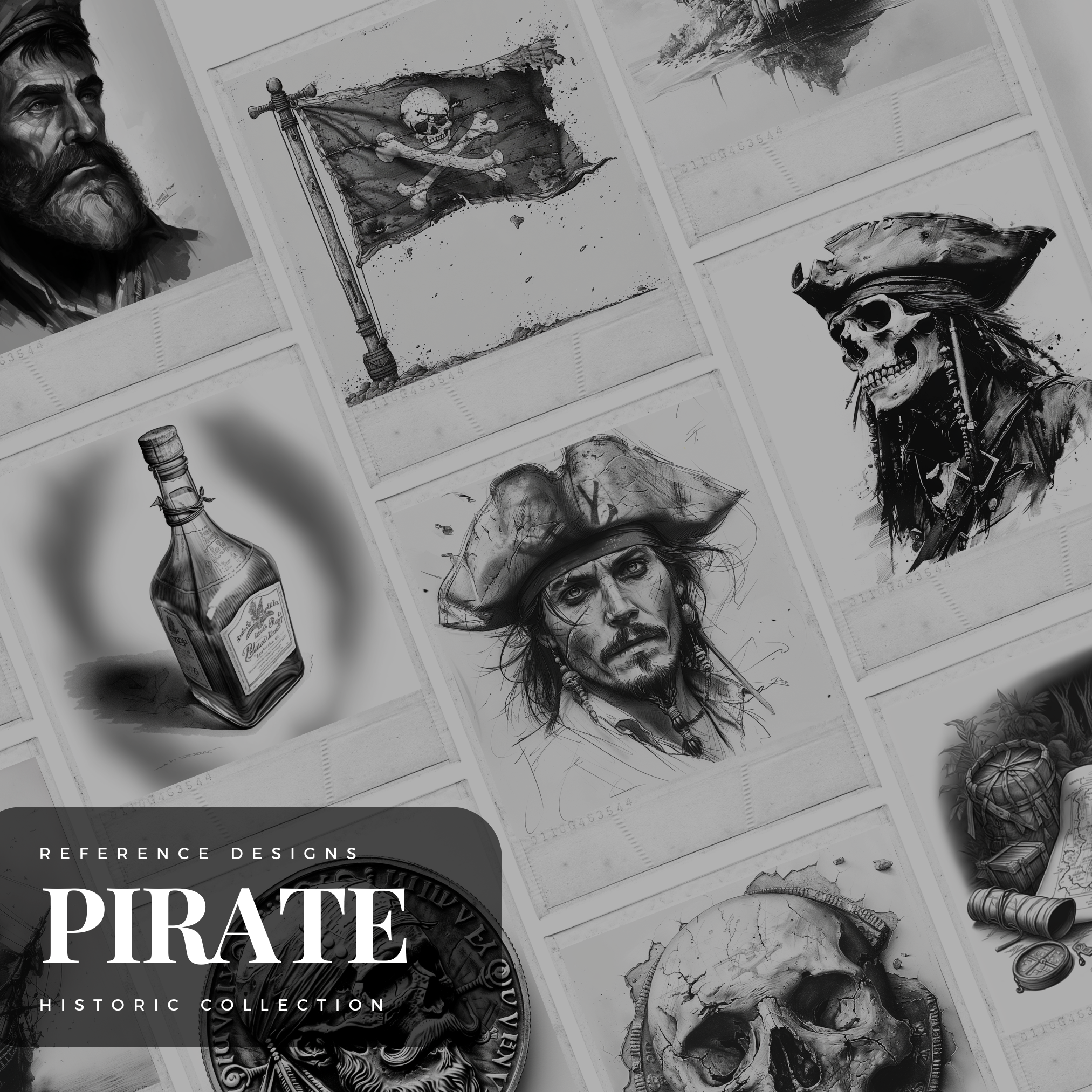 Pirate Age Digital Design Collection: 100 Procreate & Sketchbook Images