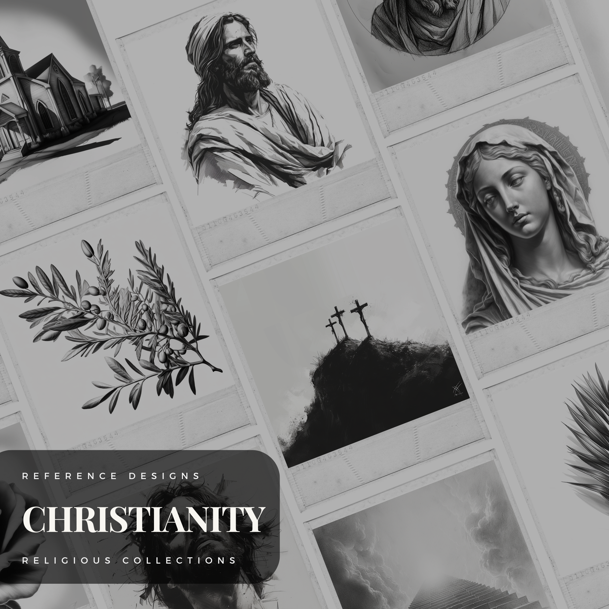 Christianity Digital Design Collection: 100 Procreate & Sketchbook Images
