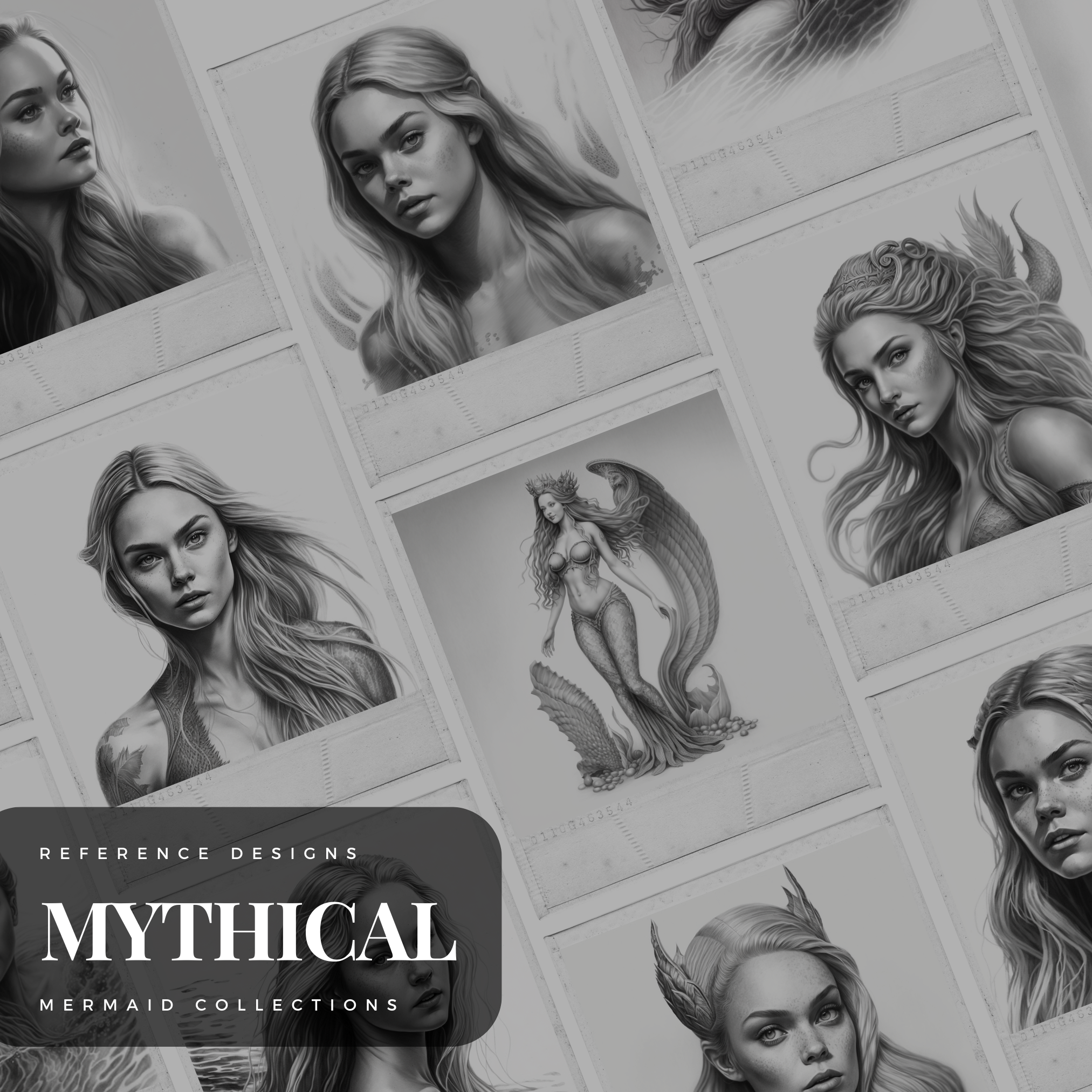 Mermaids Digital Design Collection: 50 Procreate & Sketchbook Images