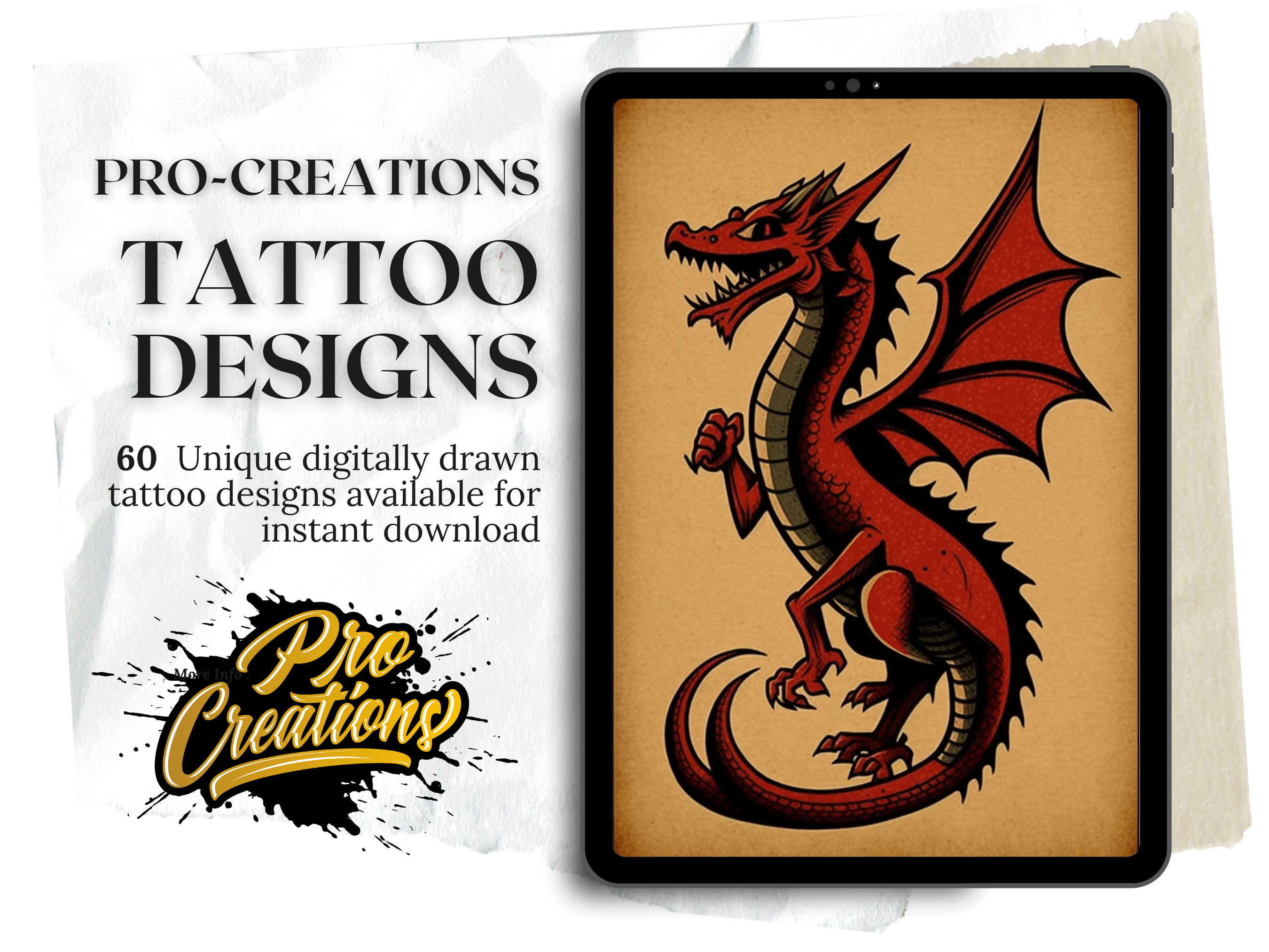 mythical dragon tattoo designs