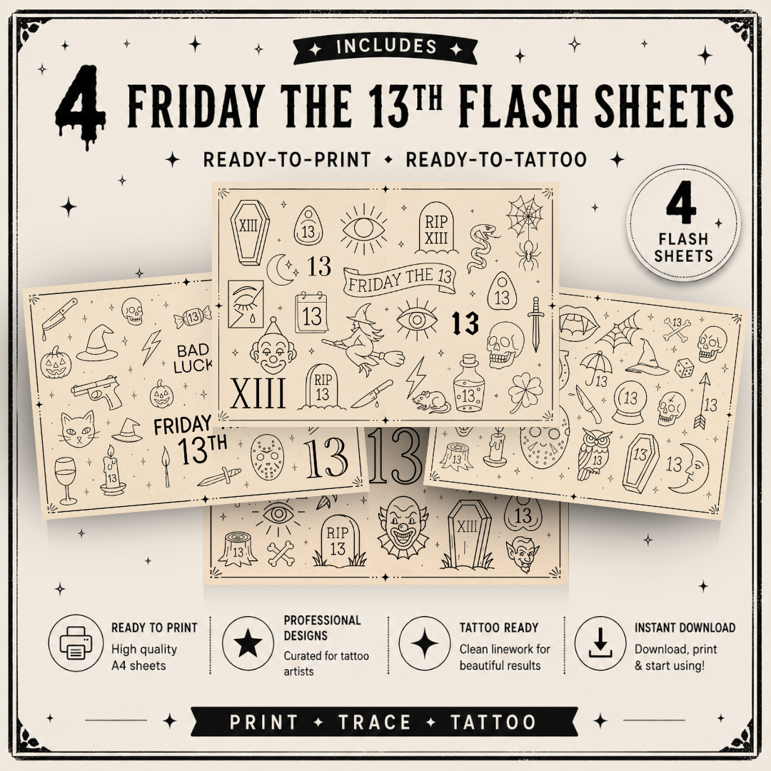 Friday The 13th Mini Flash Stamps for Procreate
