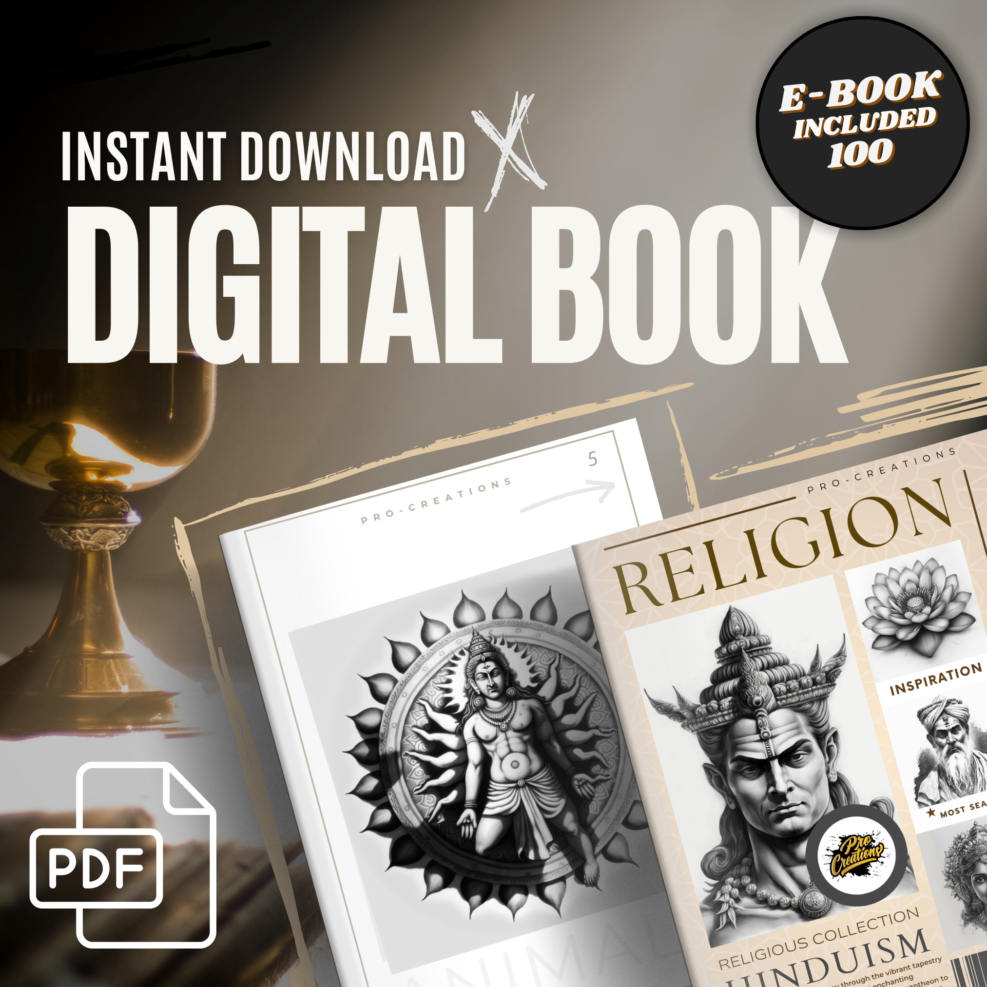 Hinduism Digital Design Collection: 100 Procreate & Sketchbook Images