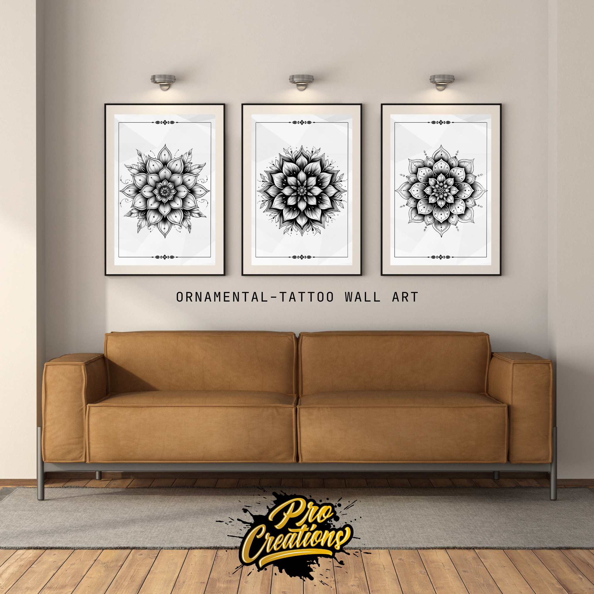 Geometric Mandala Madness Flash Stamp Pack – Intricate Mandala Tattoo Designs for Procreate & Sketchbook