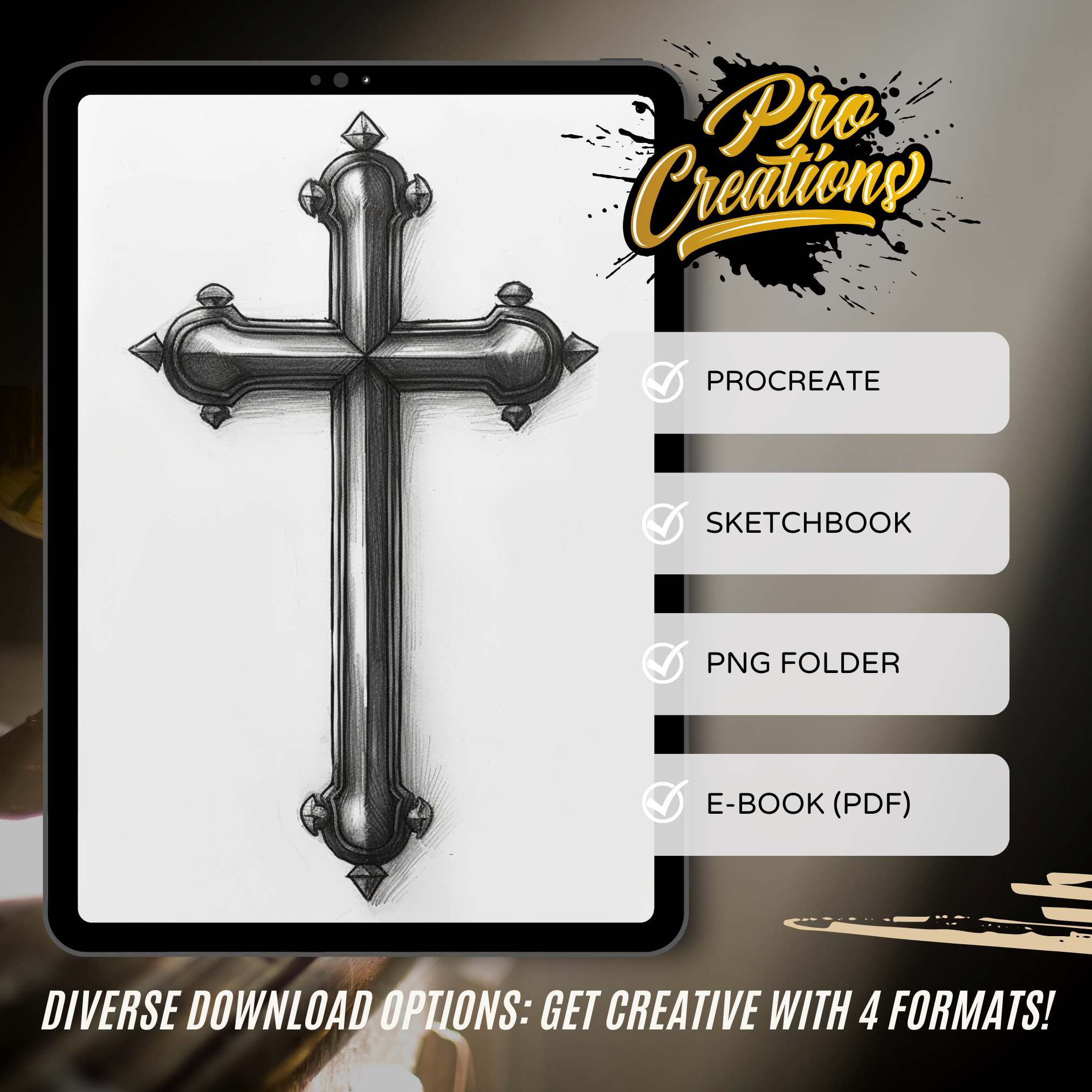 Christianity Digital Design Collection: 100 Procreate & Sketchbook Images