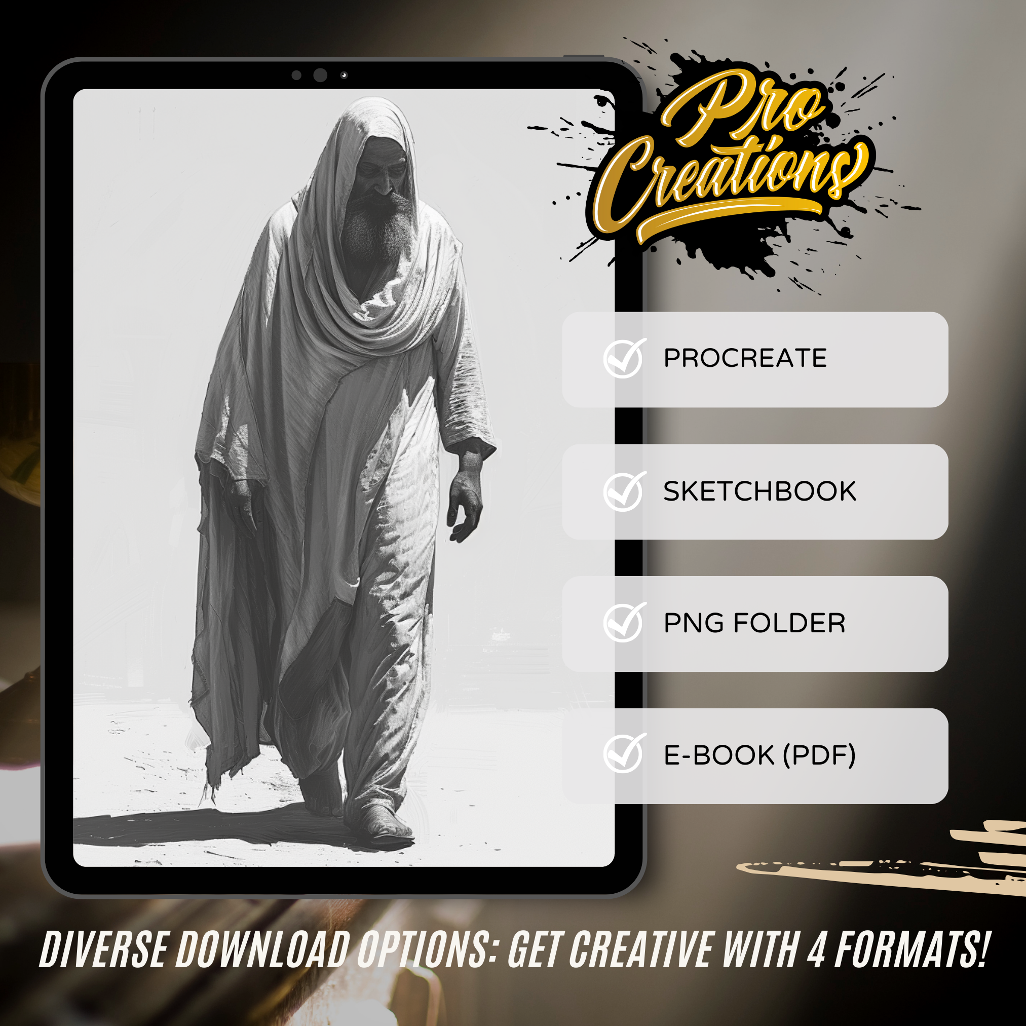 Colección de diseño digital Islam: 100 imágenes de Procreate y Sketchbook