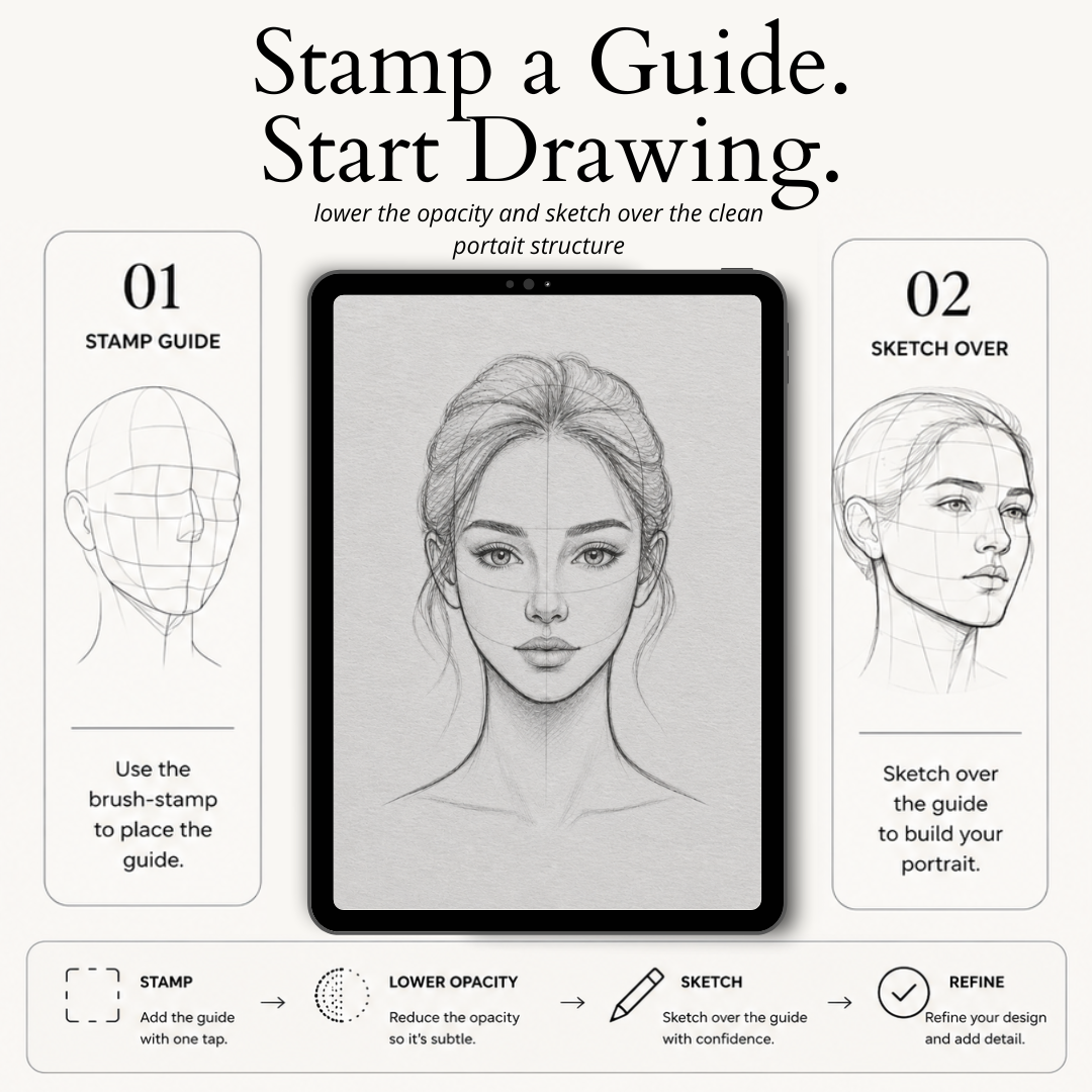 Portrait Guide Stamp Pack