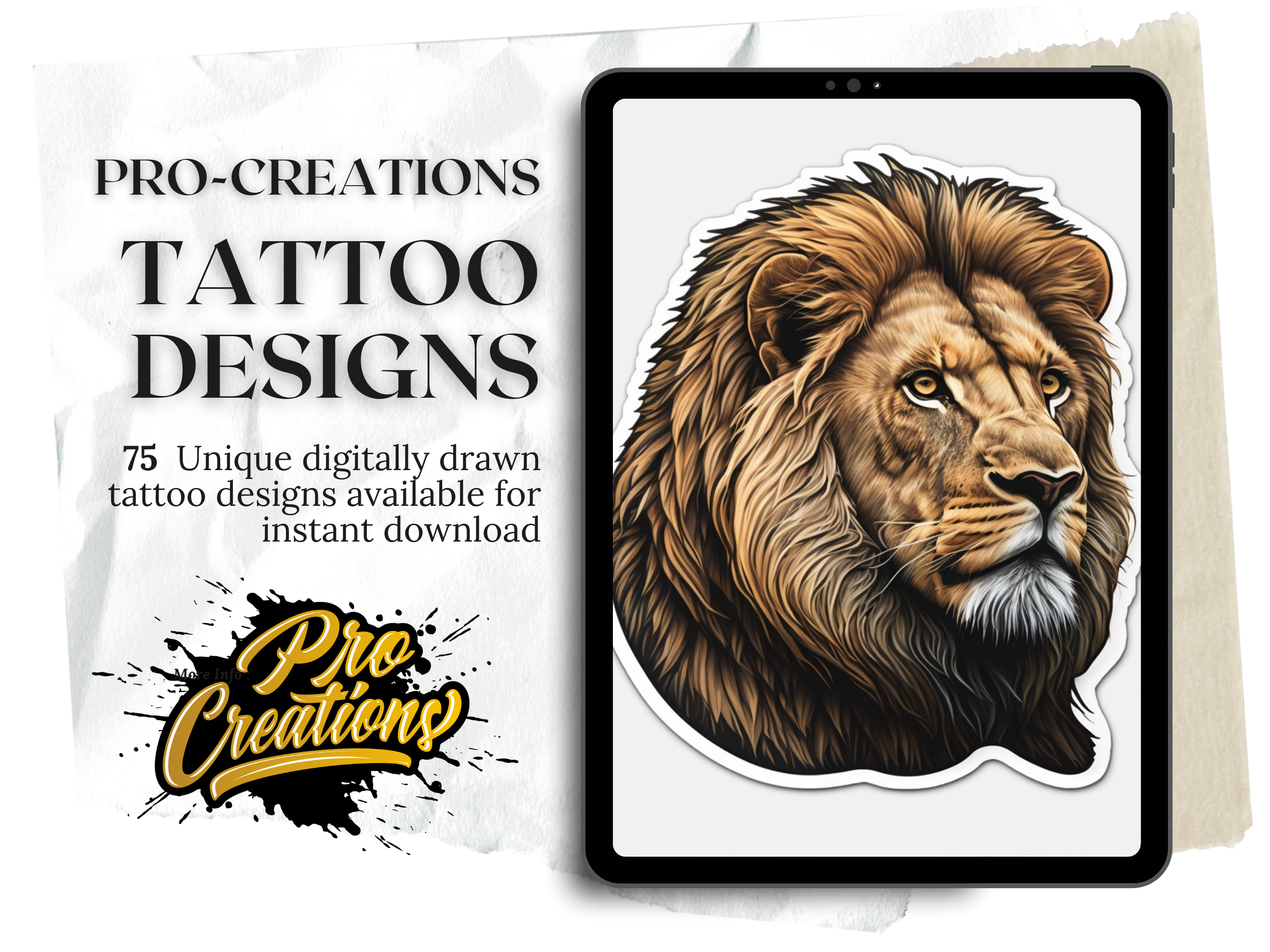 Lion Head Griffin Fyl Bear Tattoos And Designs Stock Illustration -  Download Image Now - Bear, Africa, Animal - iStock