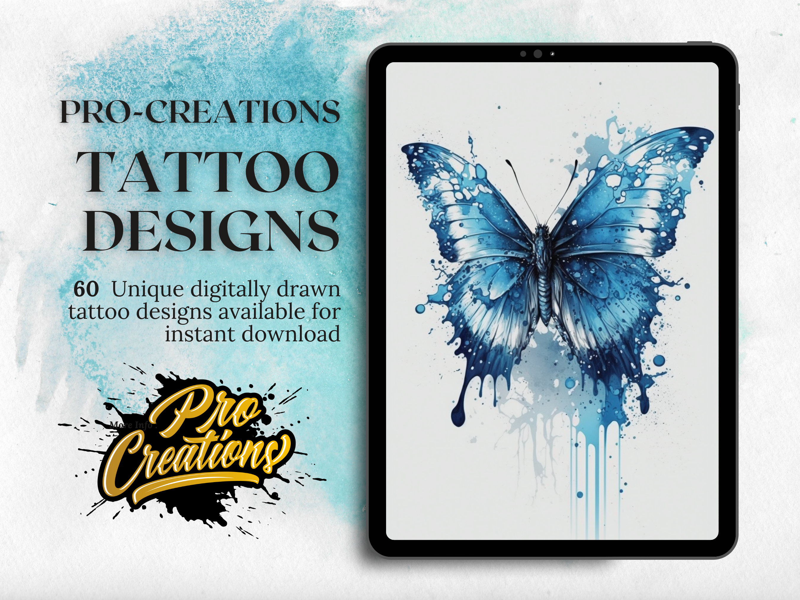 Butterfly Watercolour Tattoo Designs | PDF Reference Designs for Tattoos