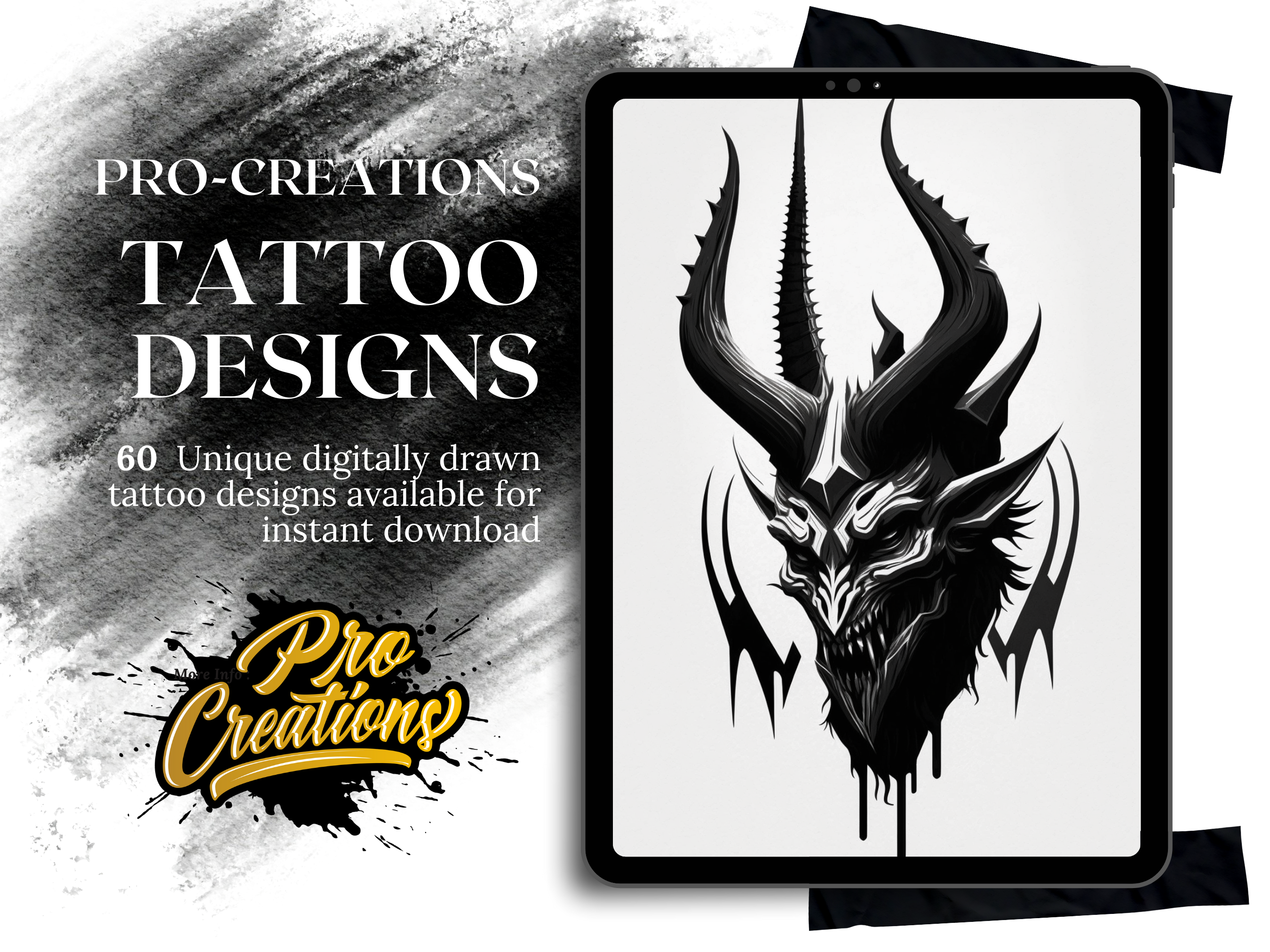 Devils Blackwork Tattoo Designs | PDF Reference Designs for Tattoos
