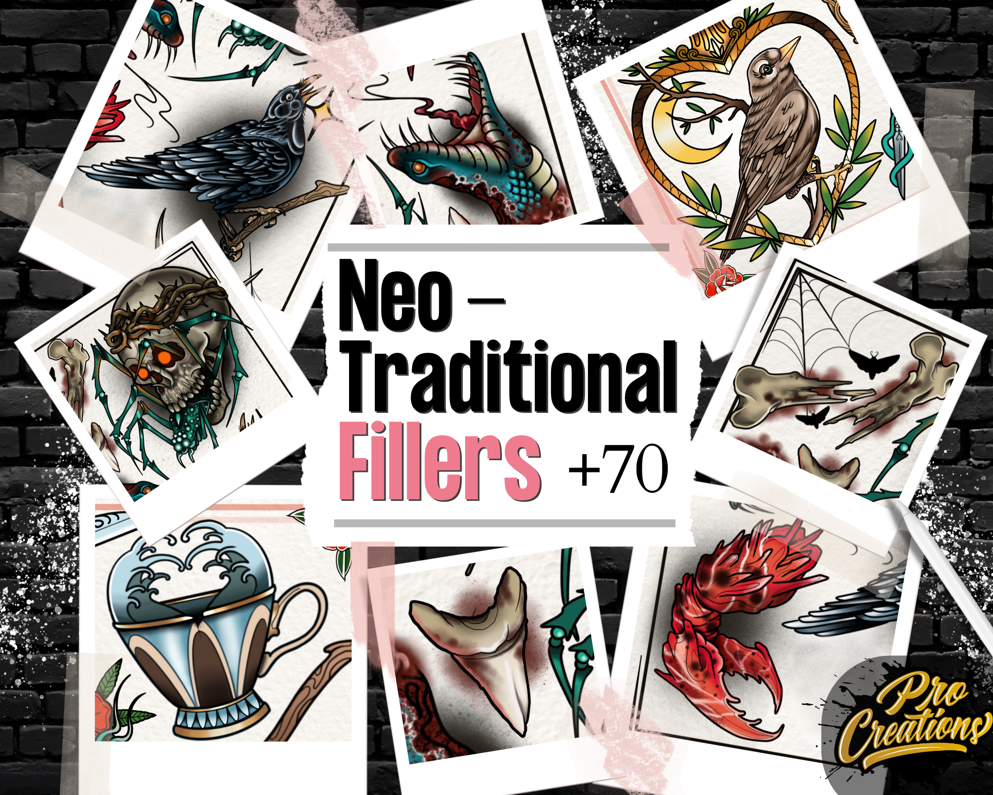 Neo-Traditionelles Megapaket: 370+